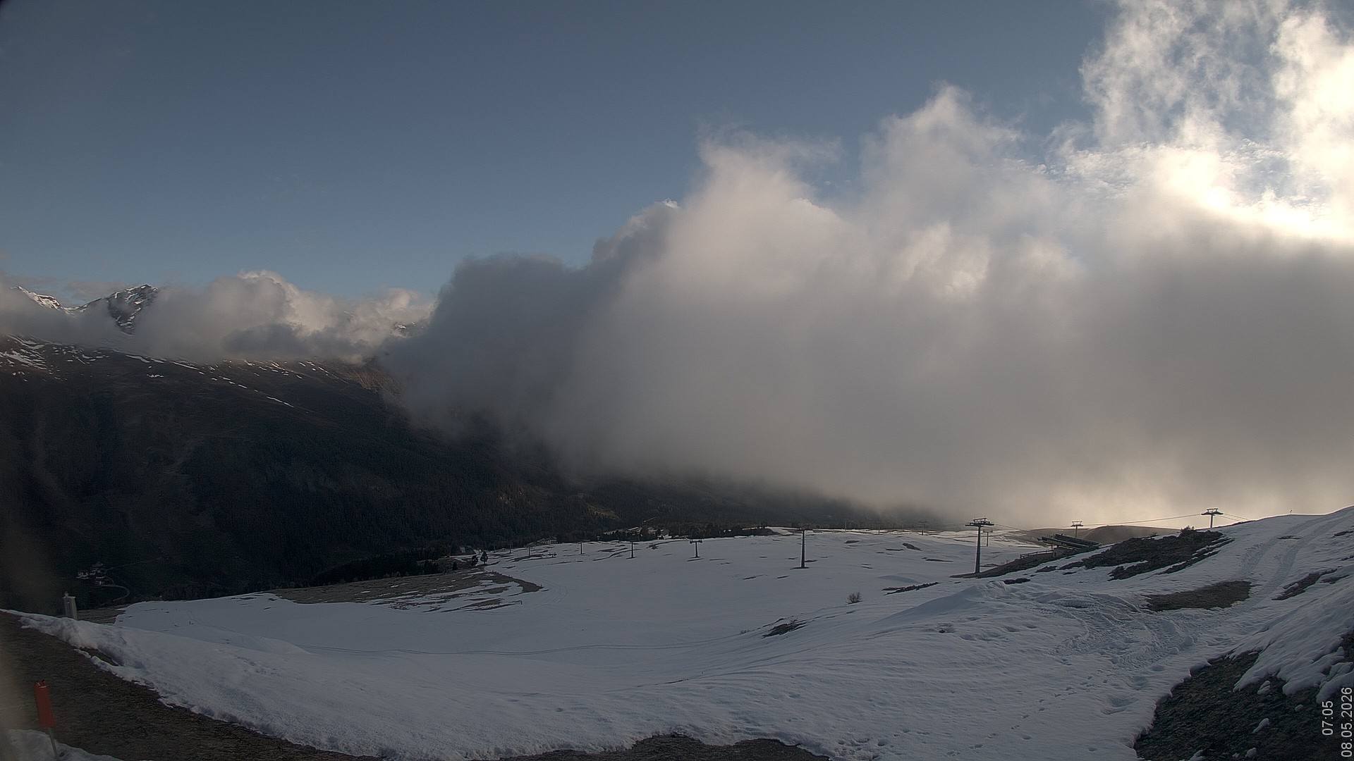 Archived image Webcam View Rojen Mountain, Vinschgau