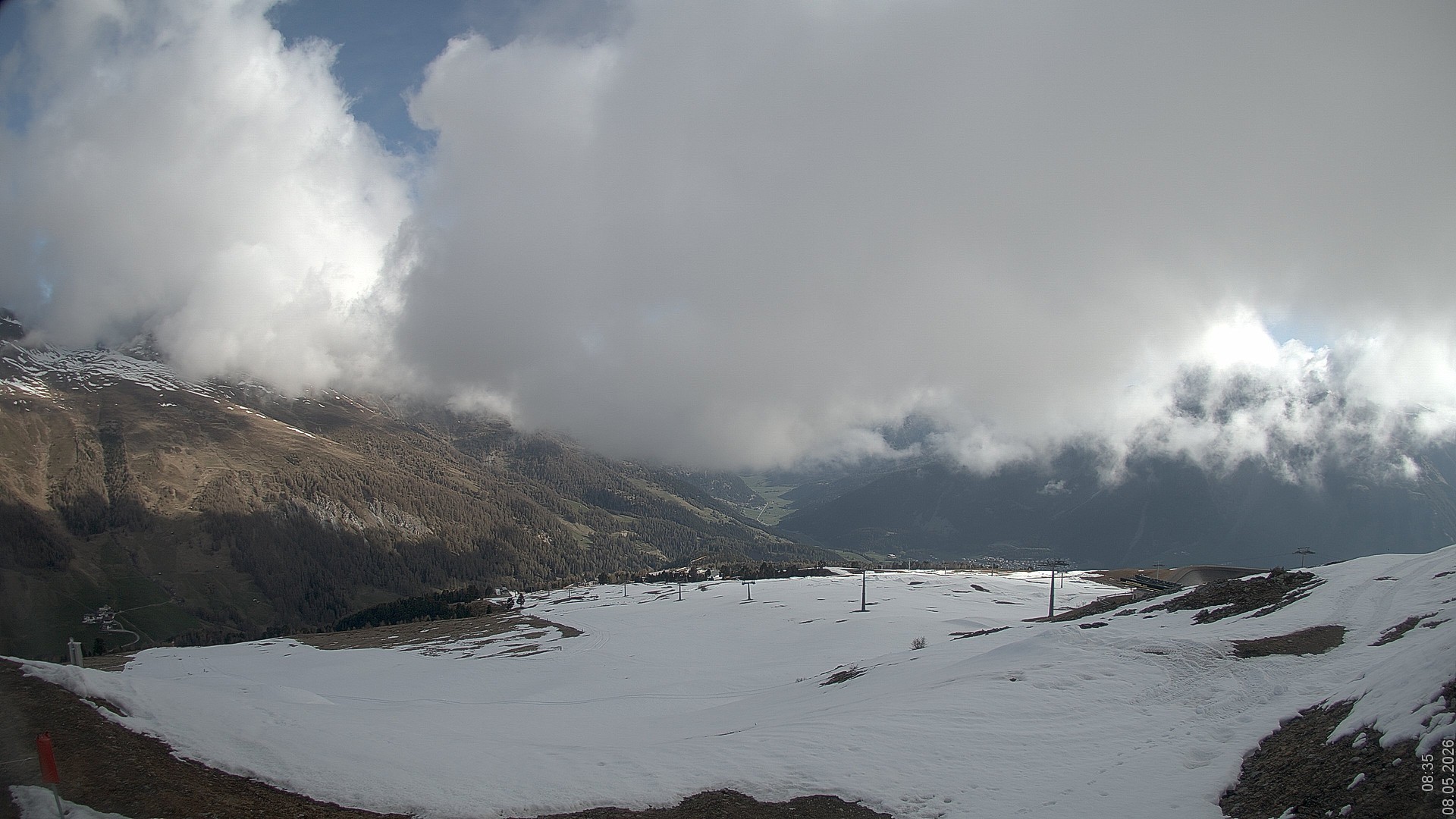 Archived image Webcam View Rojen Mountain, Vinschgau