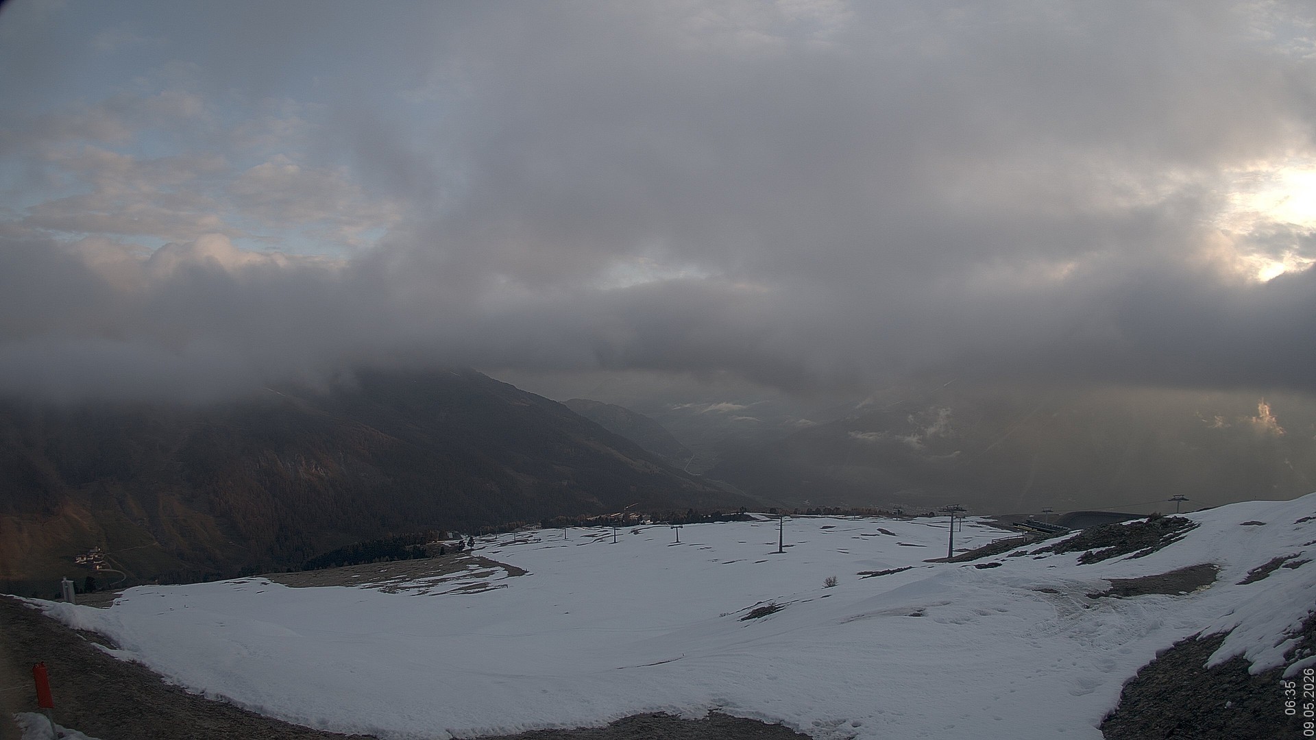 Archiv Foto Webcam Blick vom Rojen - Vinschgau