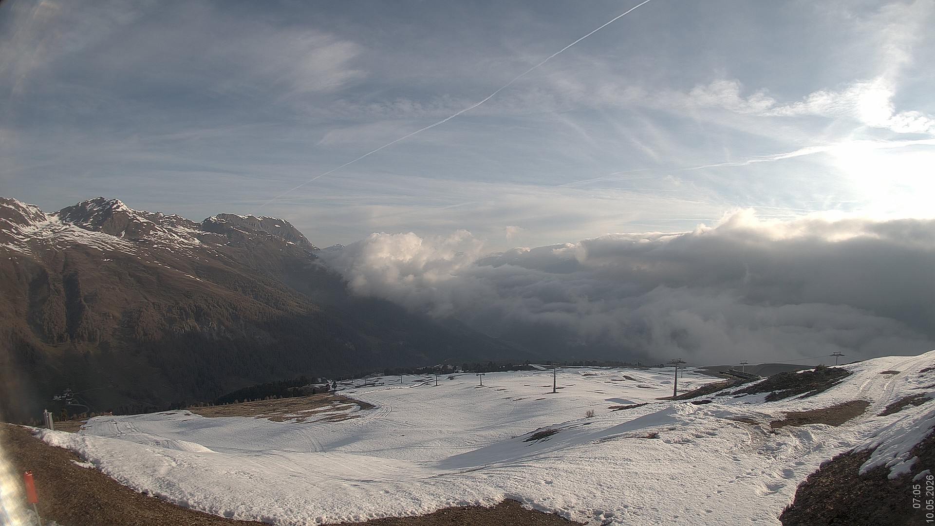 Archived image Webcam View Rojen Mountain, Vinschgau