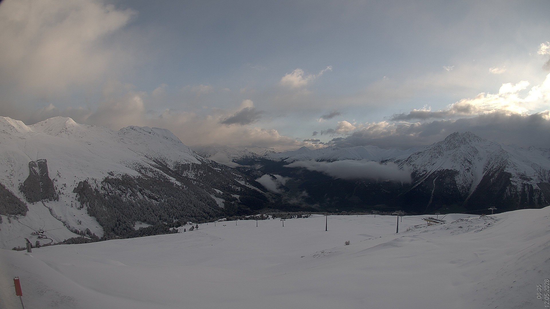 Archiv Foto Webcam Blick vom Rojen - Vinschgau