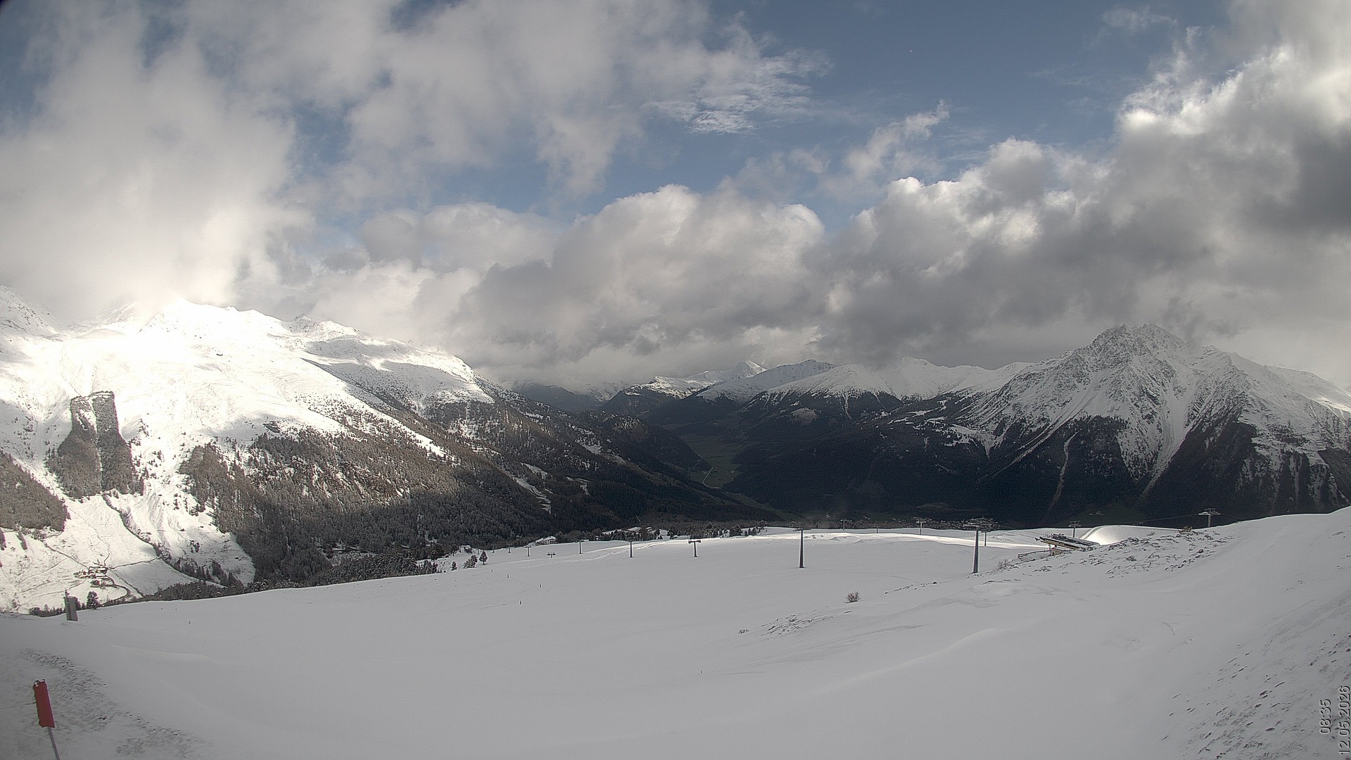 Archiv Foto Webcam Blick vom Rojen - Vinschgau