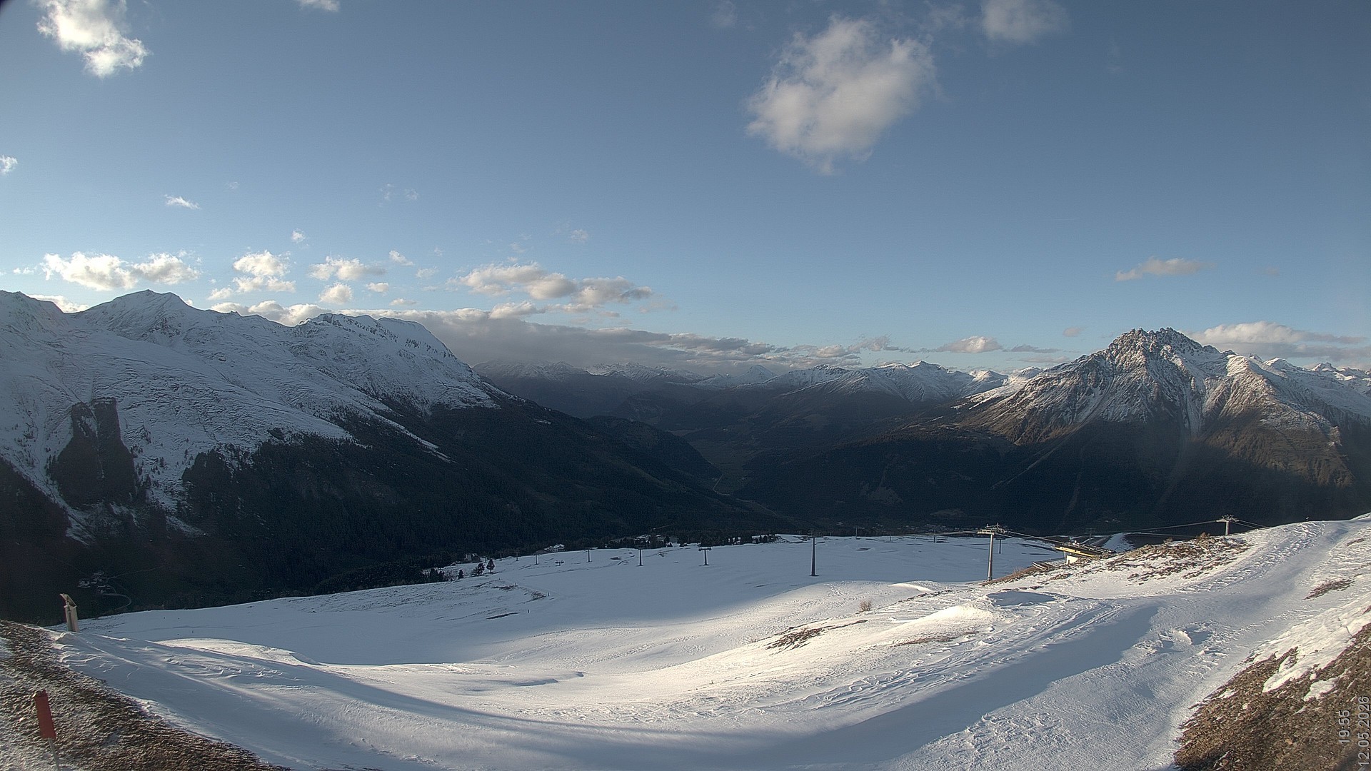 Archiv Foto Webcam Blick vom Rojen - Vinschgau