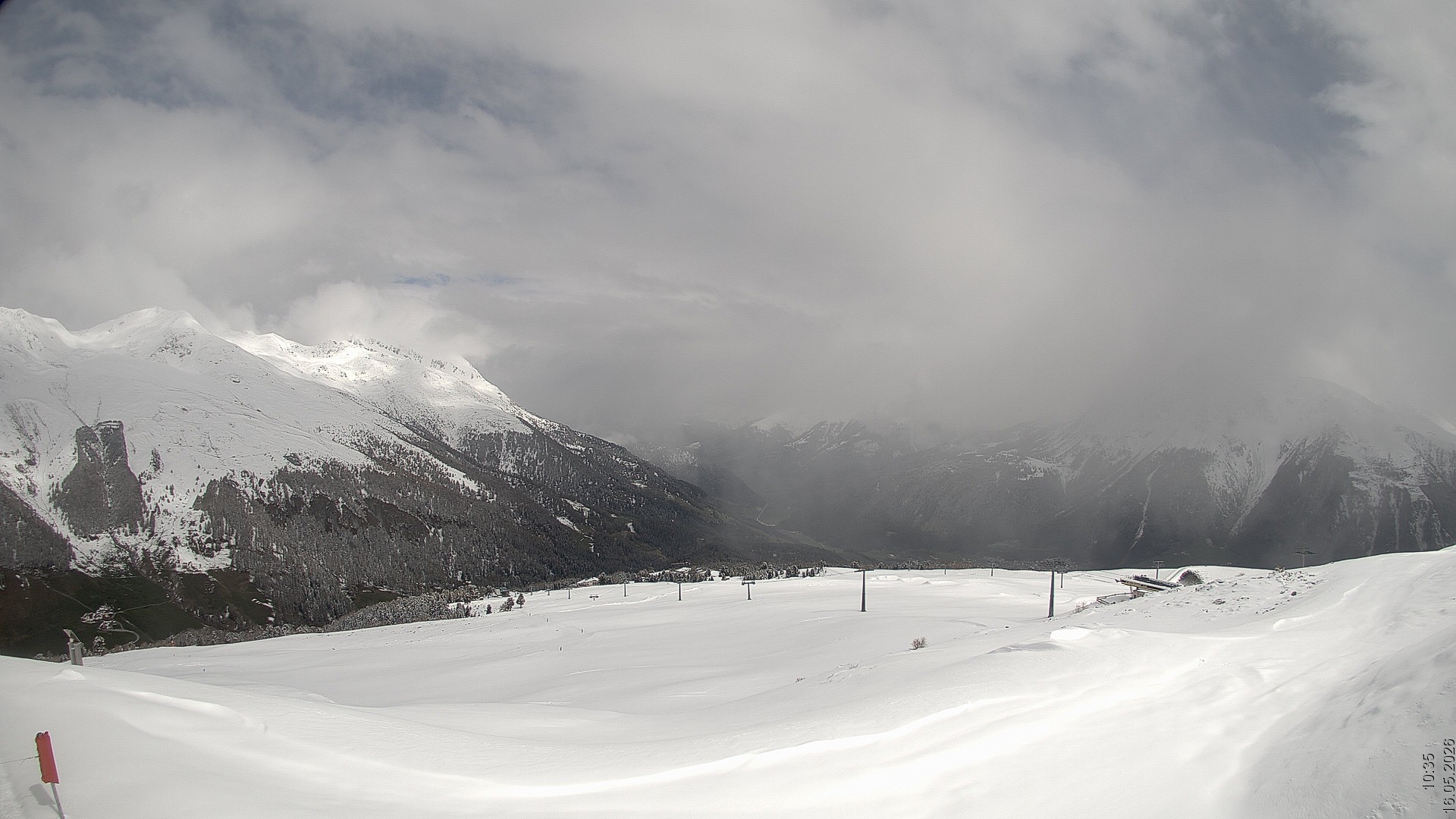 Archiv Foto Webcam Blick vom Rojen - Vinschgau
