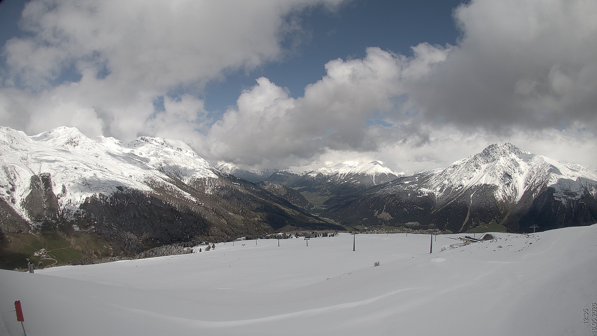 Archiv Foto Webcam Blick vom Rojen - Vinschgau