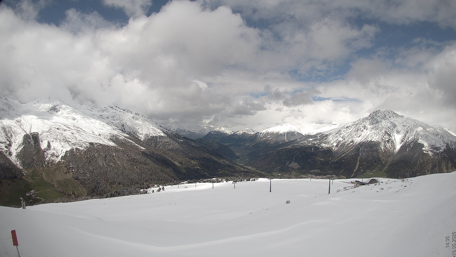 Archiv Foto Webcam Blick vom Rojen - Vinschgau