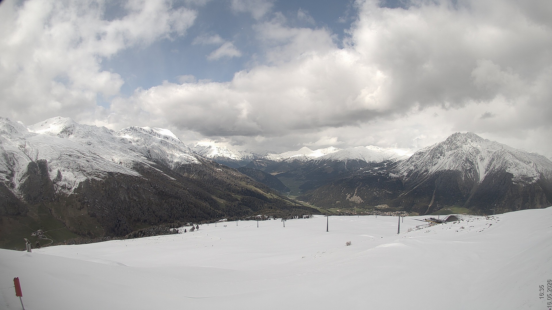 Archiv Foto Webcam Blick vom Rojen - Vinschgau