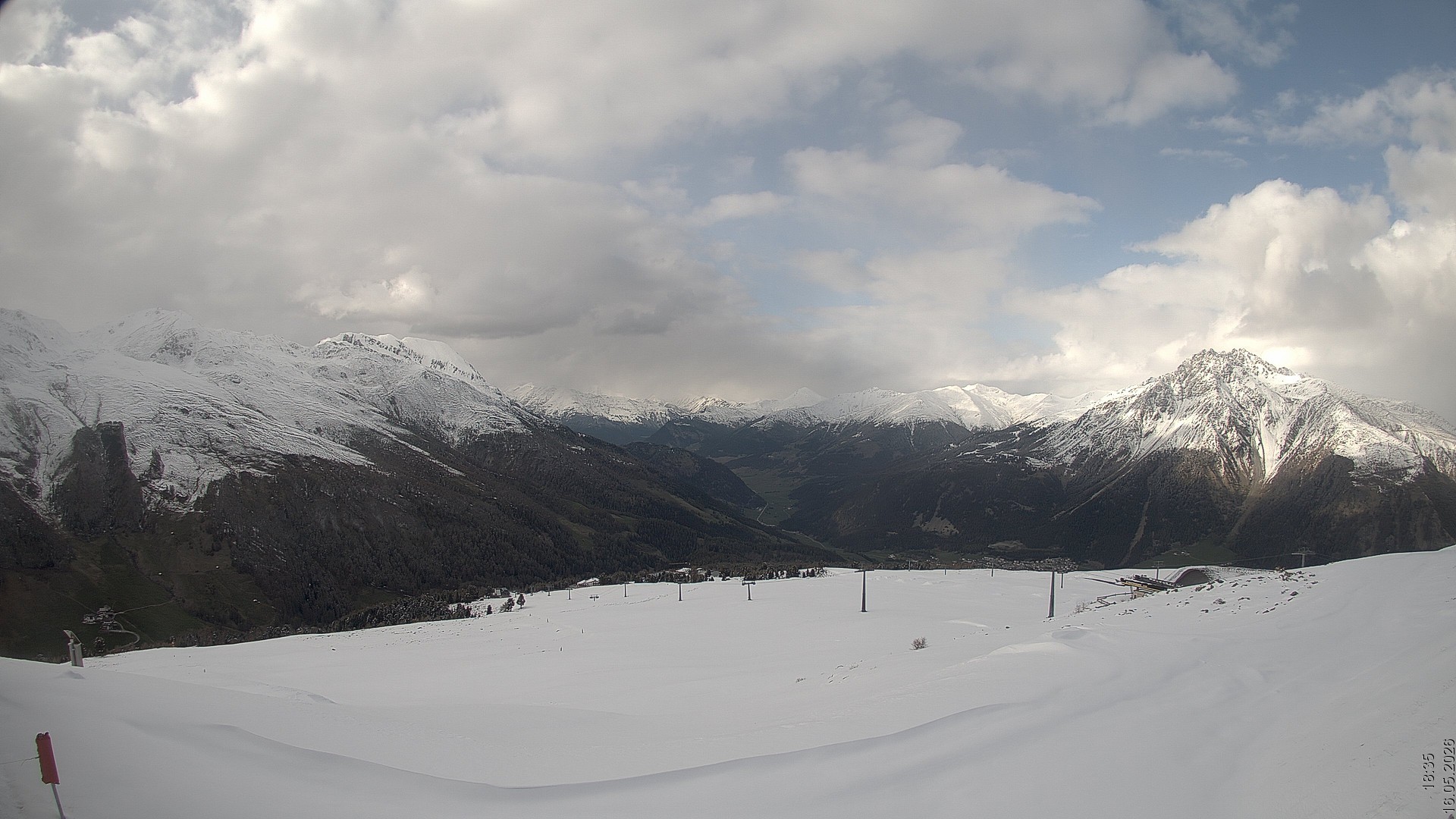 Archiv Foto Webcam Blick vom Rojen - Vinschgau