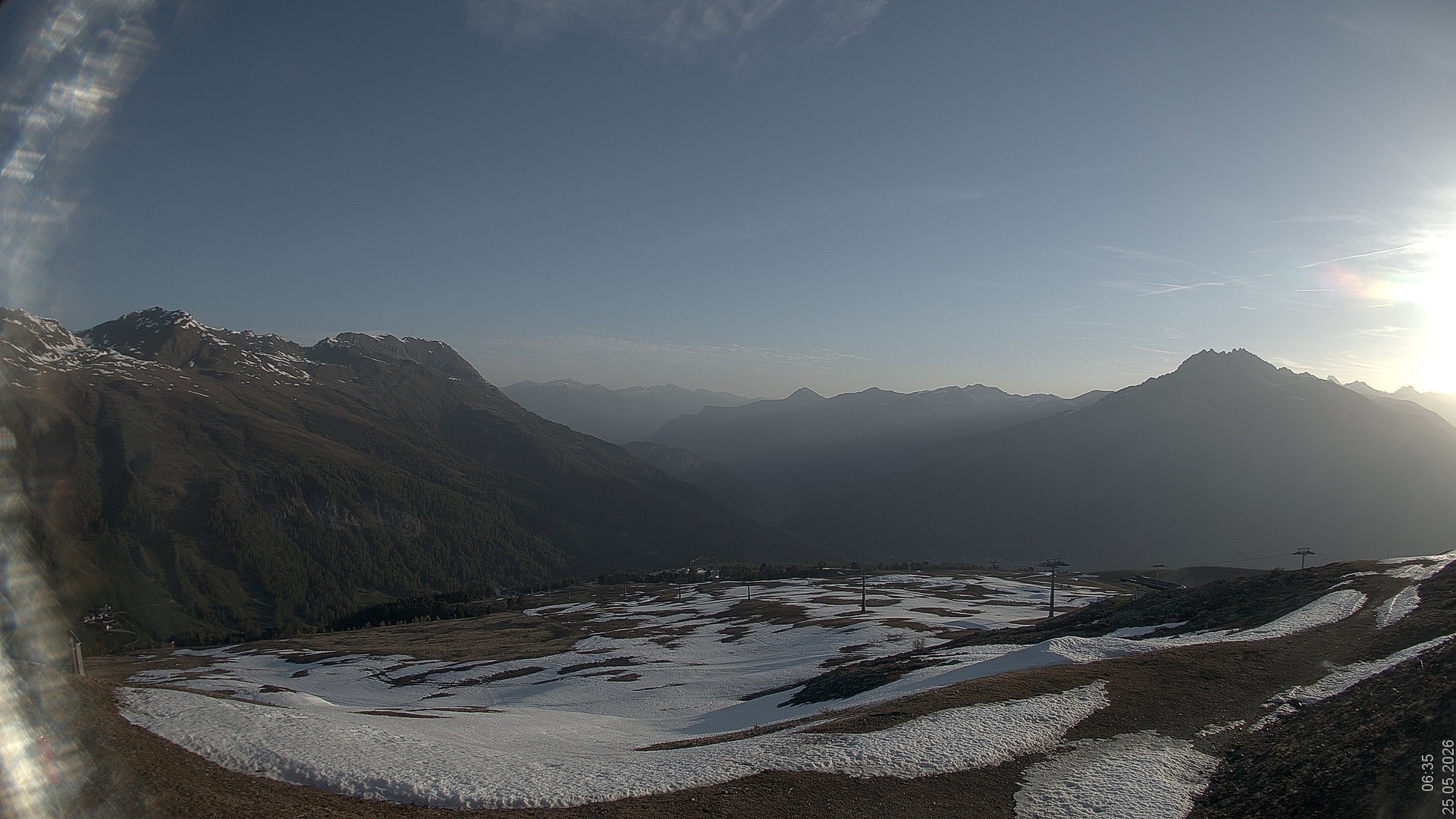 Archived image Webcam View Rojen Mountain, Vinschgau