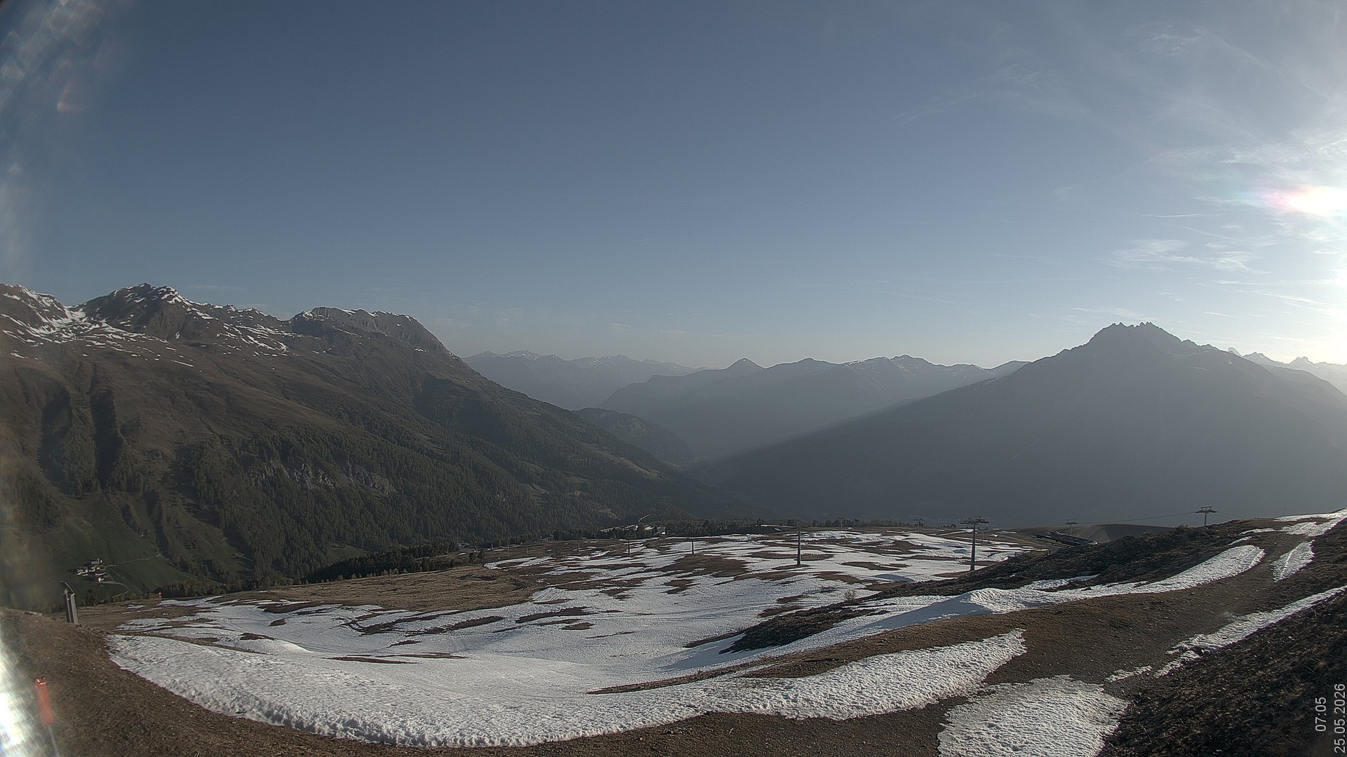 Archived image Webcam View Rojen Mountain, Vinschgau