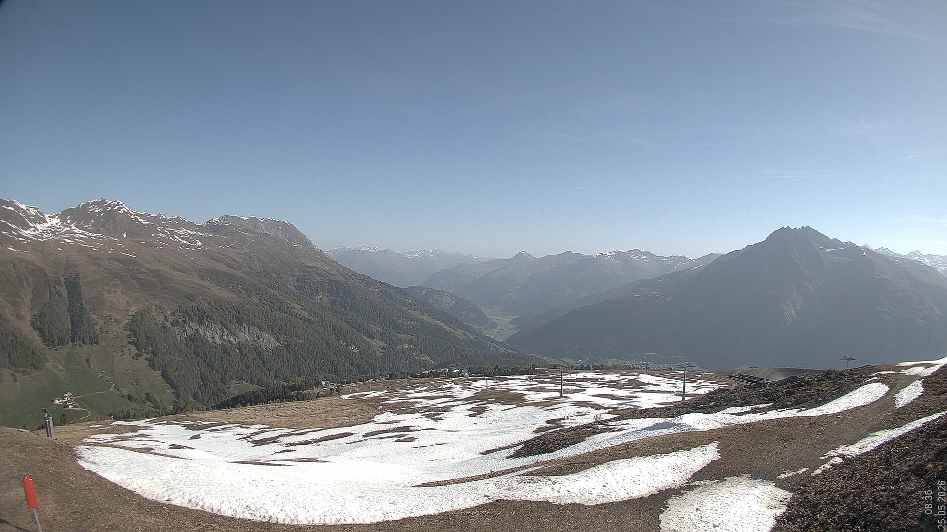 Archived image Webcam View Rojen Mountain, Vinschgau