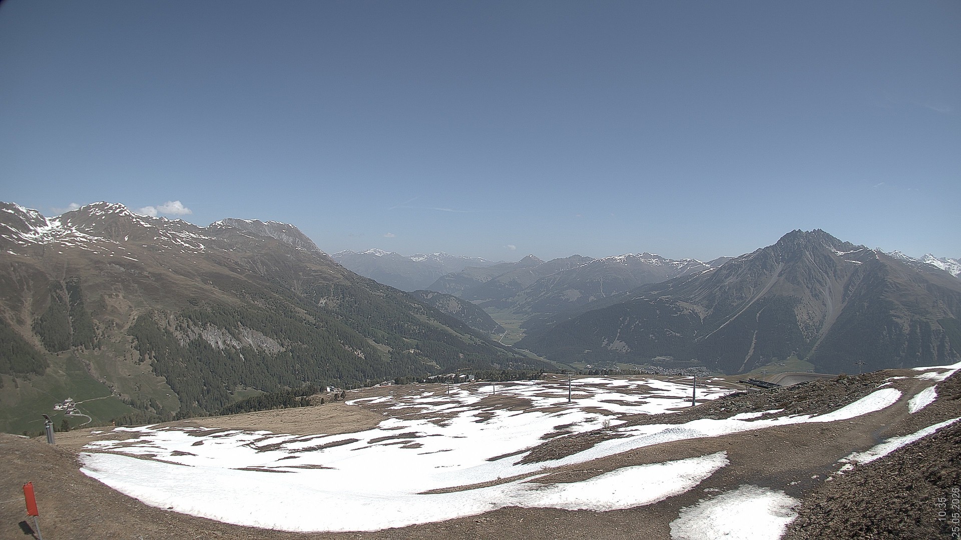 Archived image Webcam View Rojen Mountain, Vinschgau