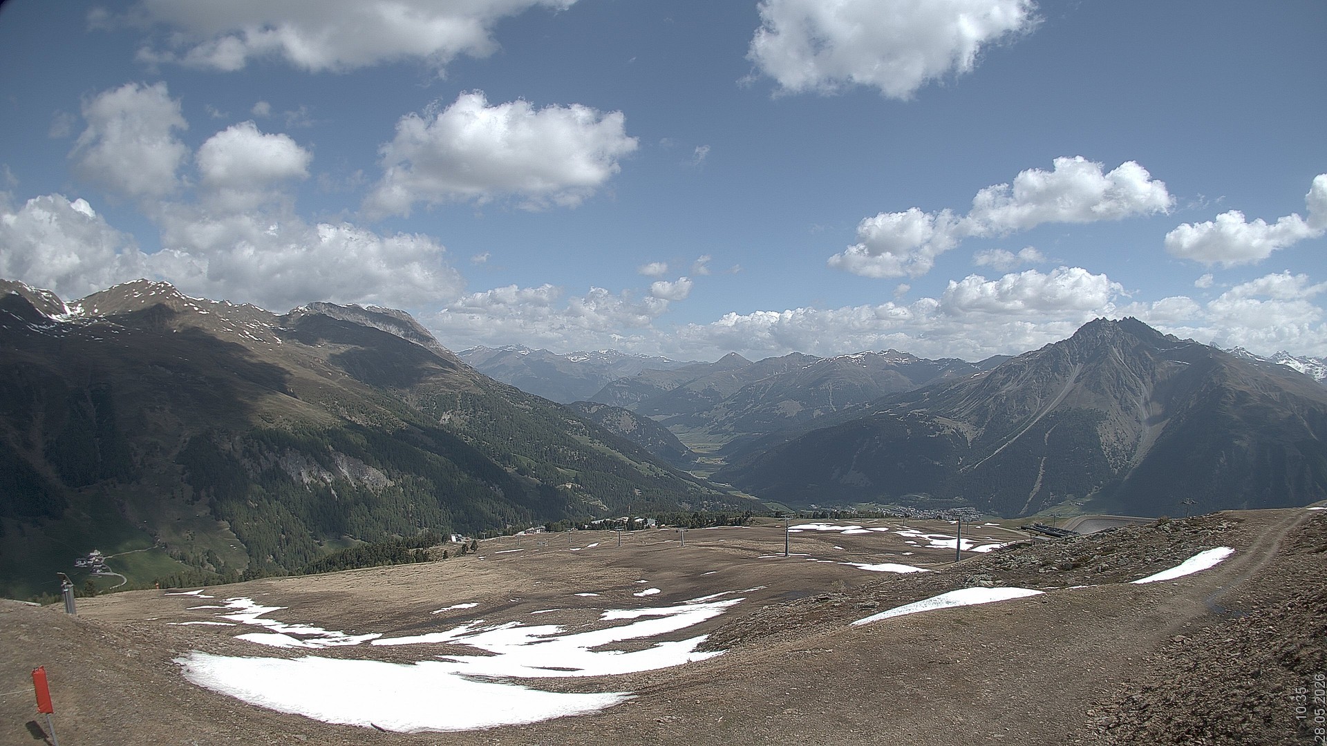 Archiv Foto Webcam Blick vom Rojen - Vinschgau