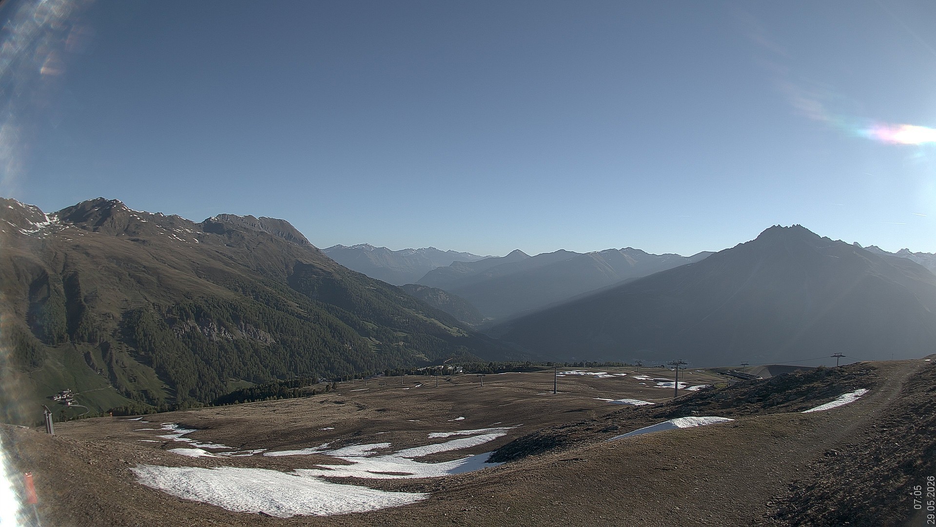 Archived image Webcam View Rojen Mountain, Vinschgau