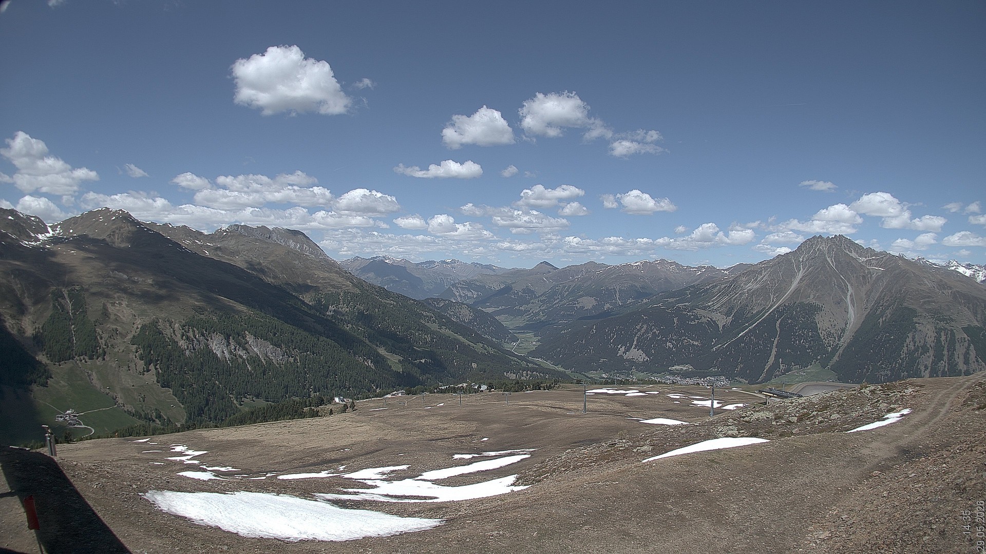 Archived image Webcam View Rojen Mountain, Vinschgau