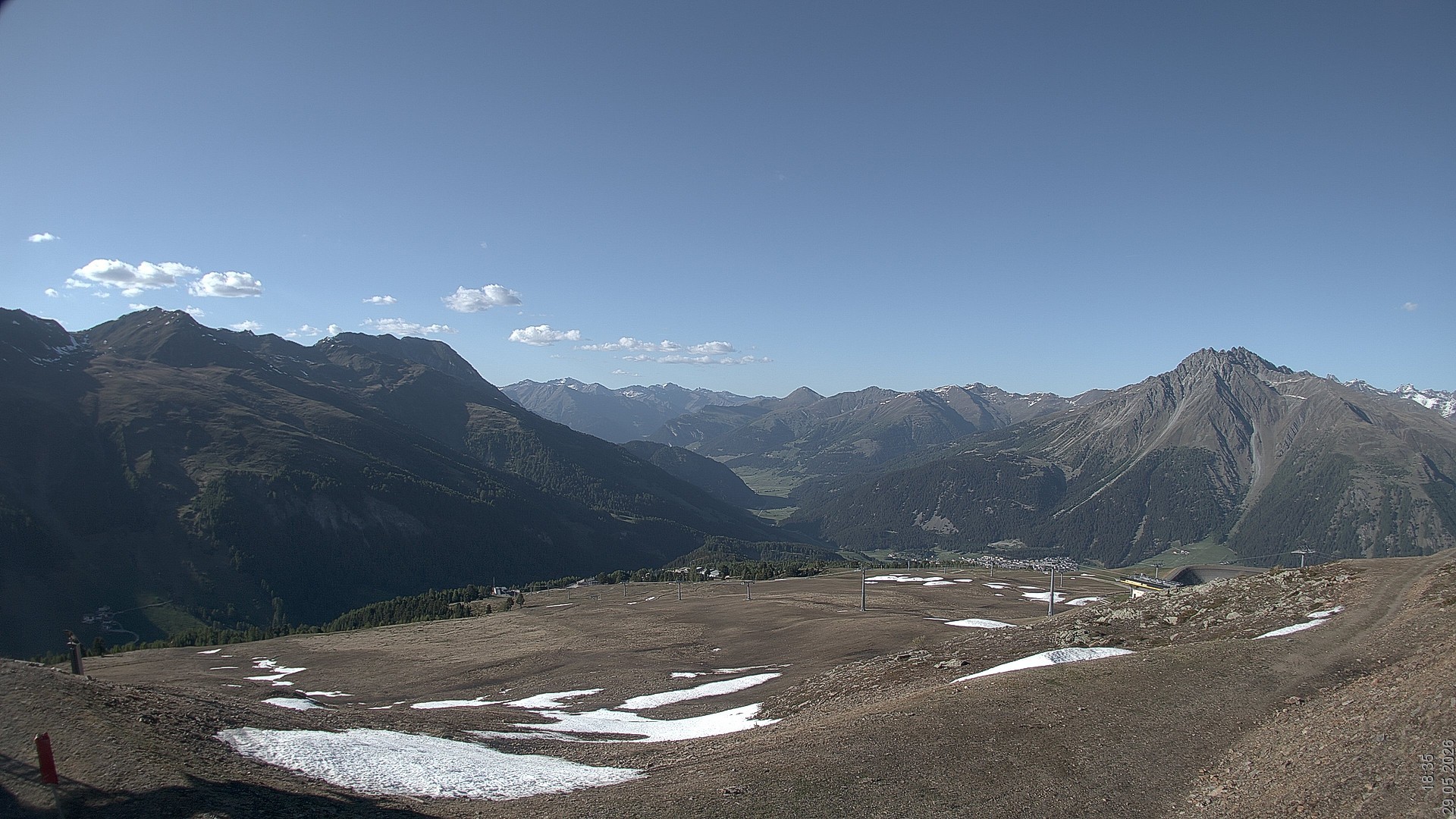 Archived image Webcam View Rojen Mountain, Vinschgau