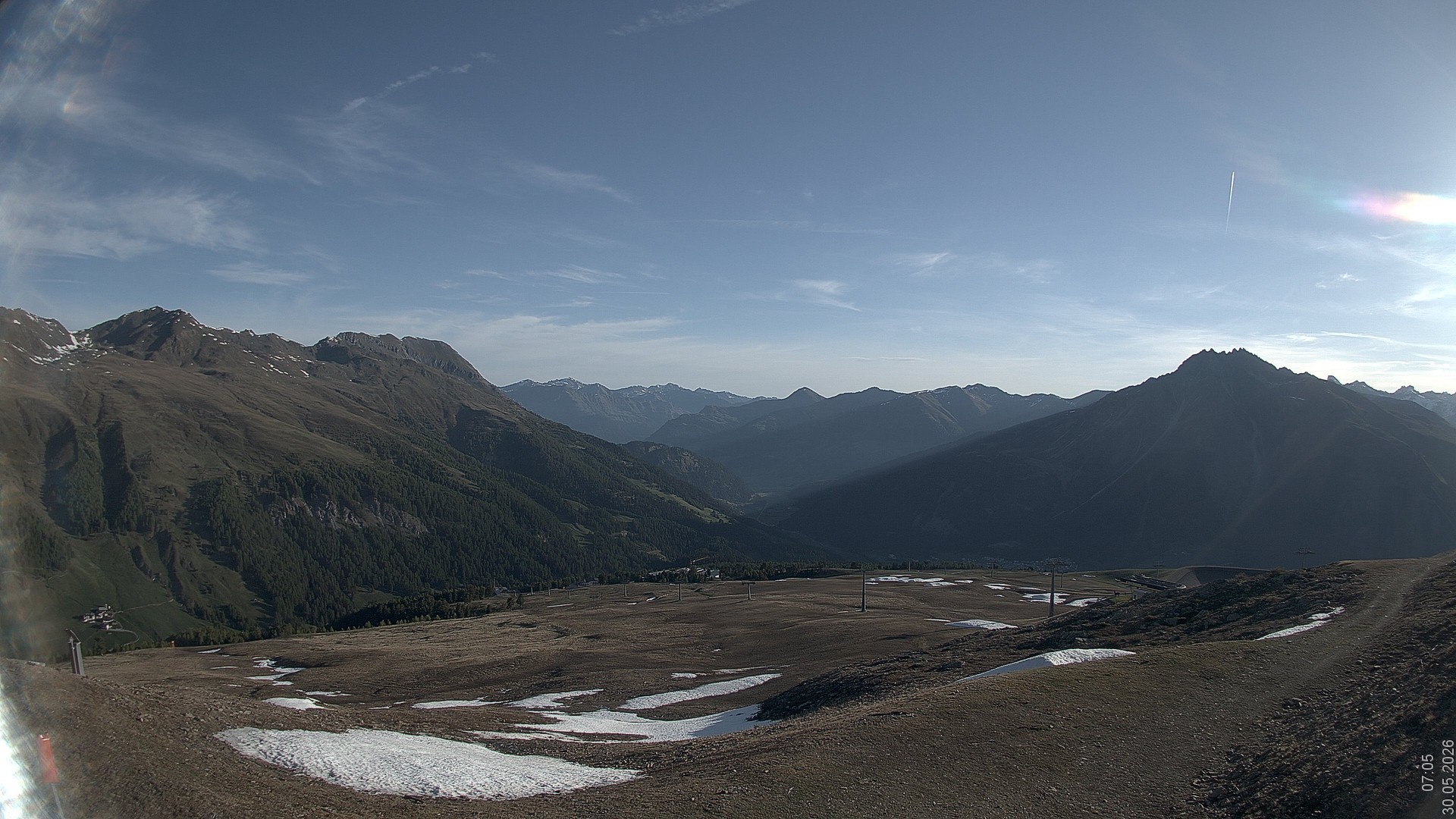 Archived image Webcam View Rojen Mountain, Vinschgau