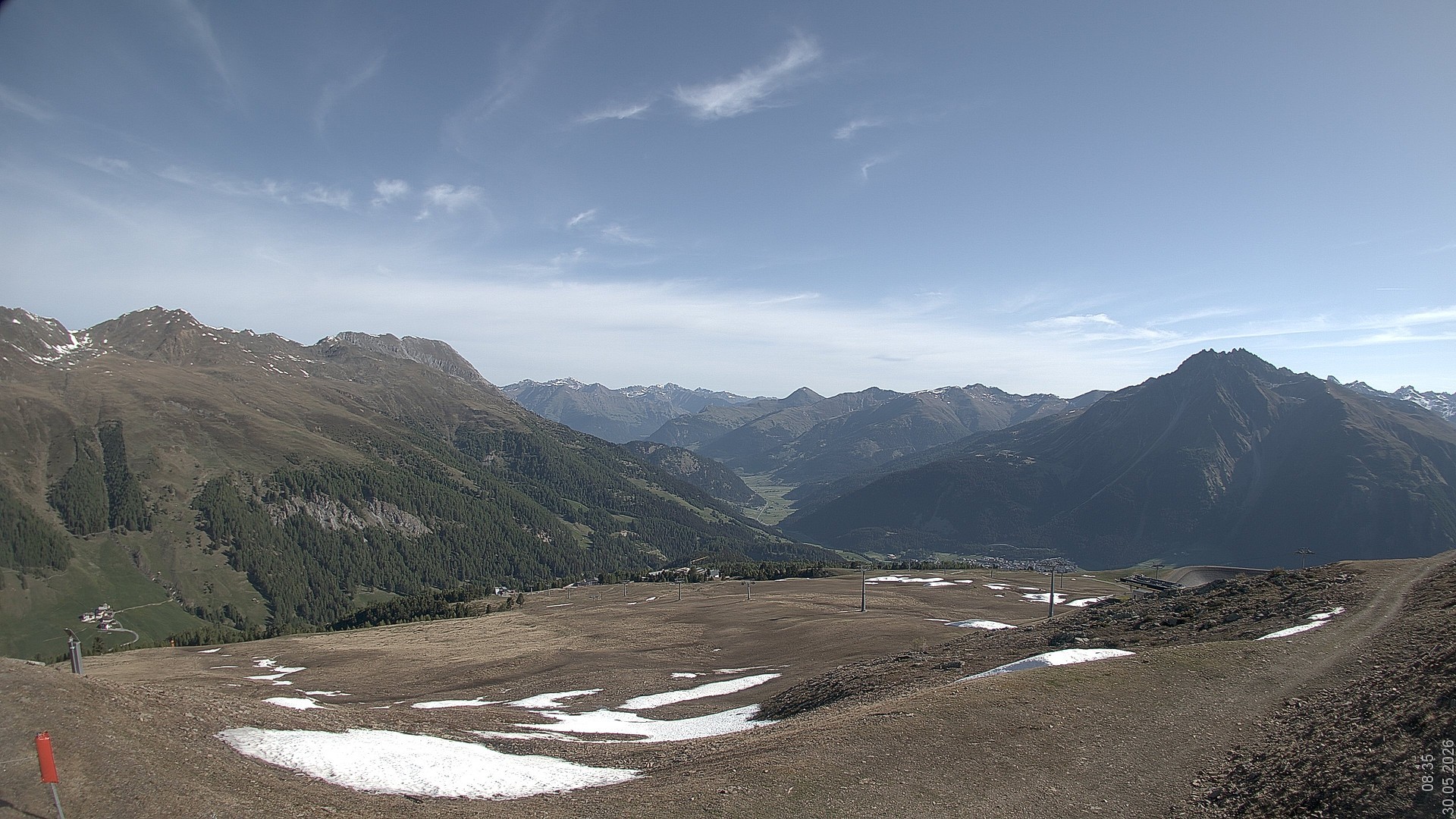 Archived image Webcam View Rojen Mountain, Vinschgau
