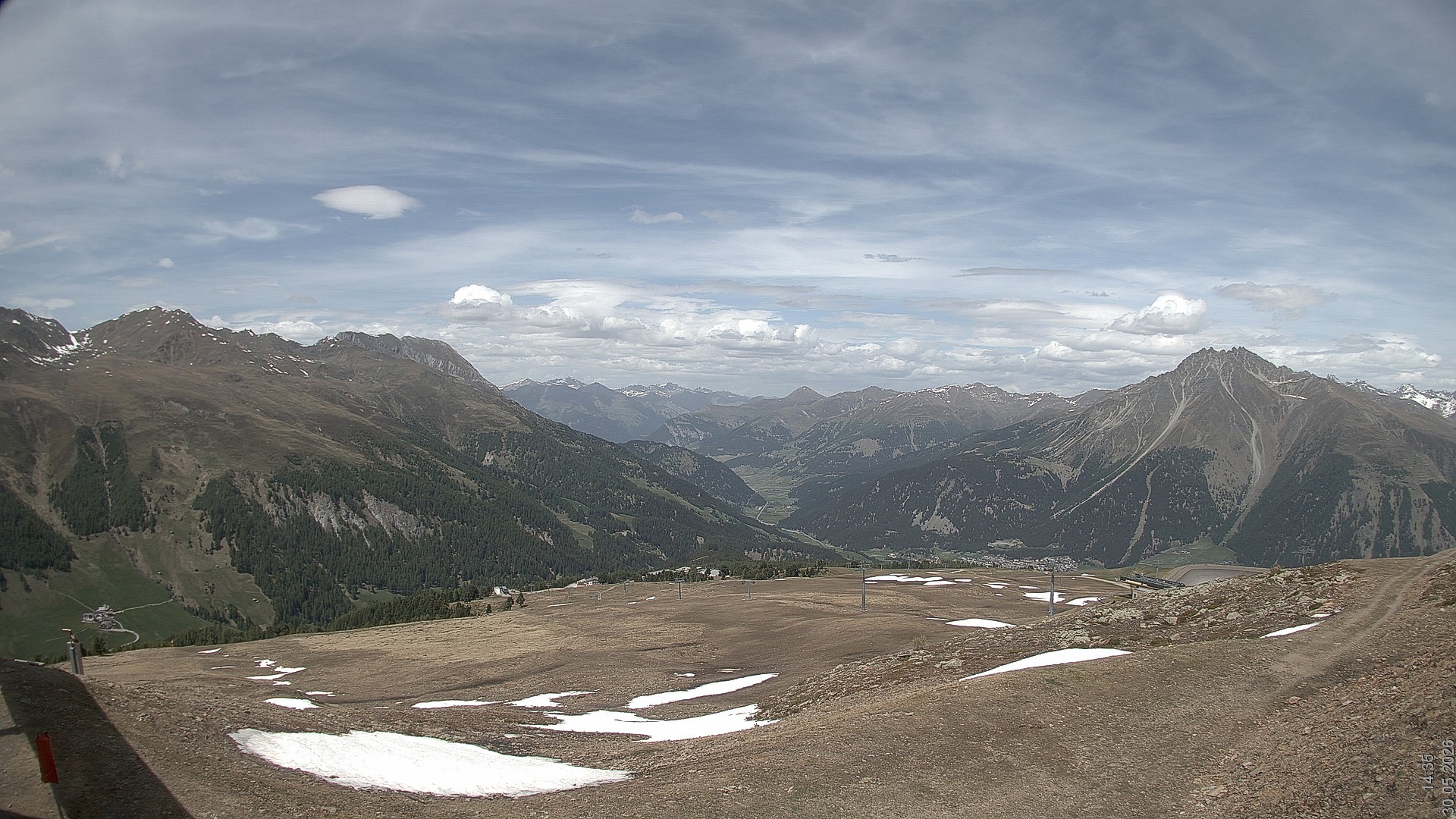 Archived image Webcam View Rojen Mountain, Vinschgau