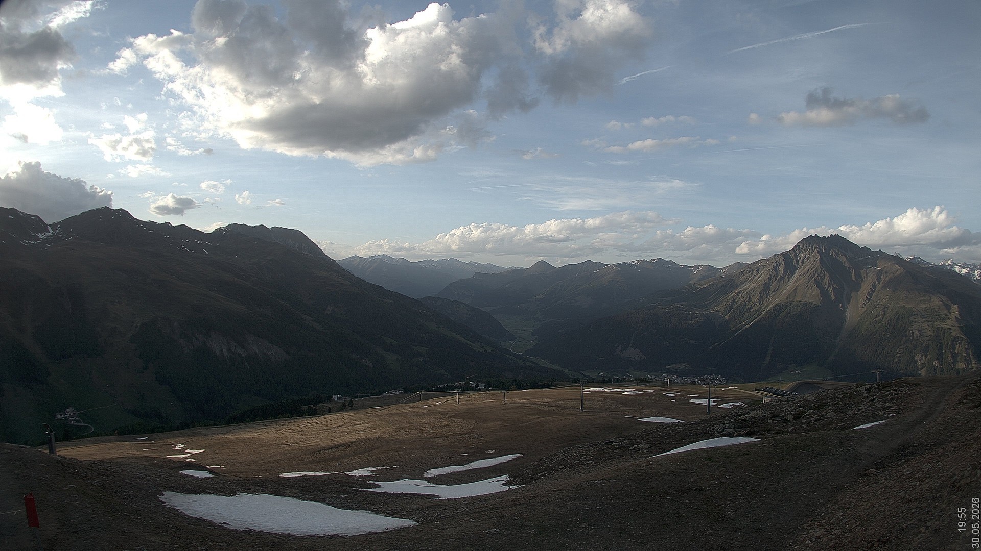 Archiv Foto Webcam Blick vom Rojen - Vinschgau