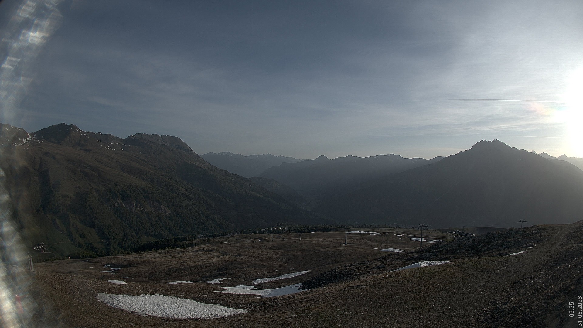 Archiv Foto Webcam Blick vom Rojen - Vinschgau