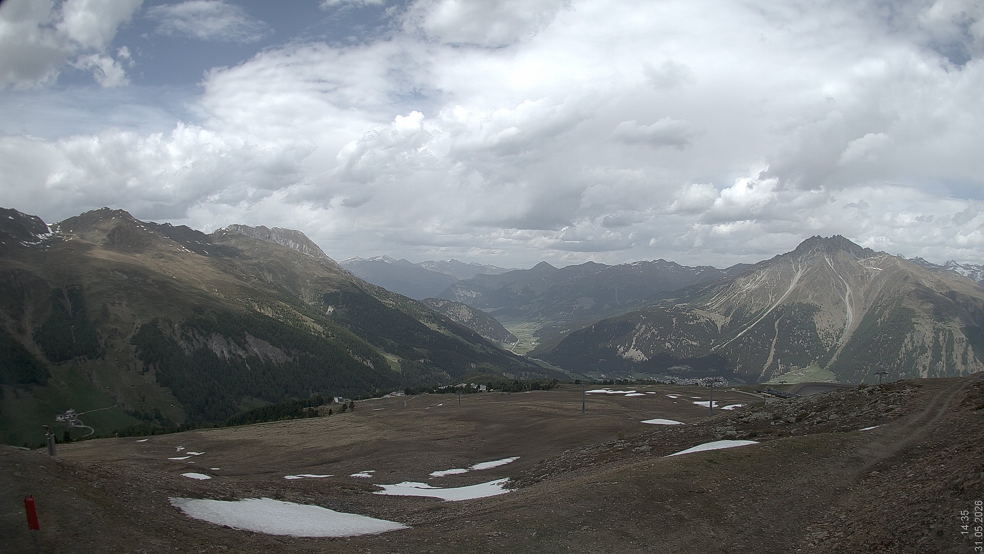 Archiv Foto Webcam Blick vom Rojen - Vinschgau