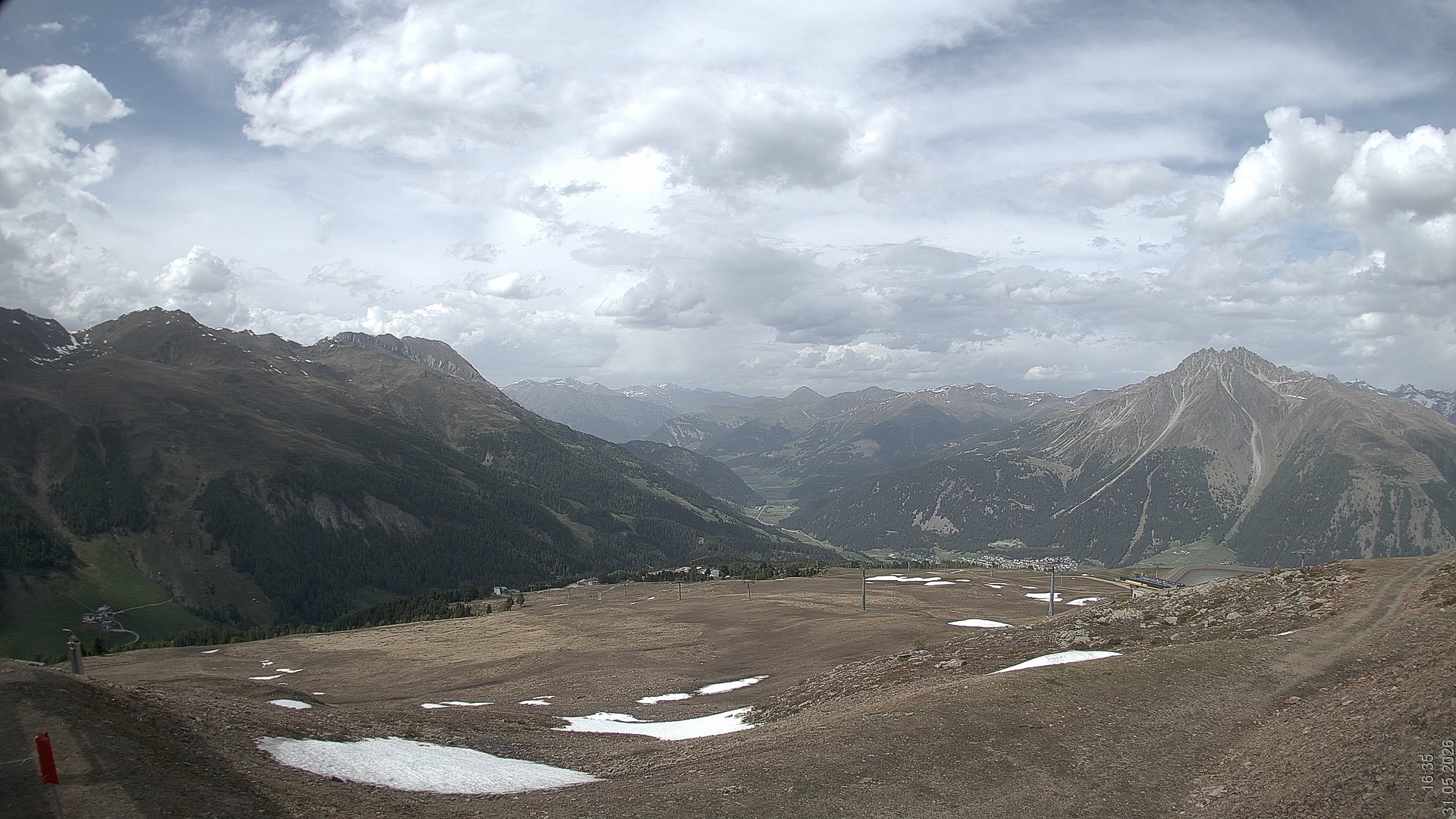 Archiv Foto Webcam Blick vom Rojen - Vinschgau