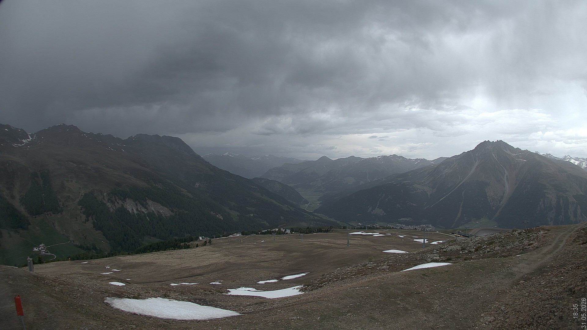 Archiv Foto Webcam Blick vom Rojen - Vinschgau