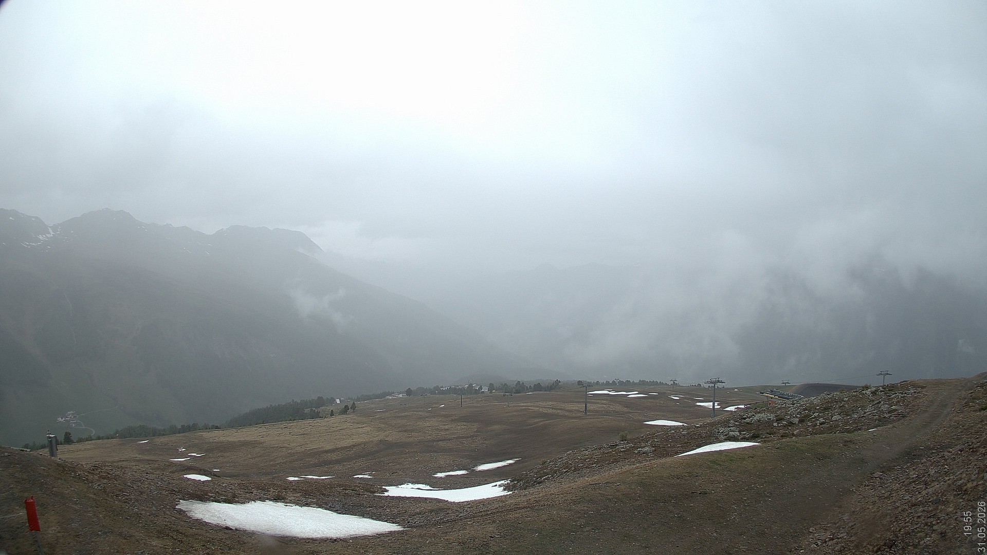 Archiv Foto Webcam Blick vom Rojen - Vinschgau