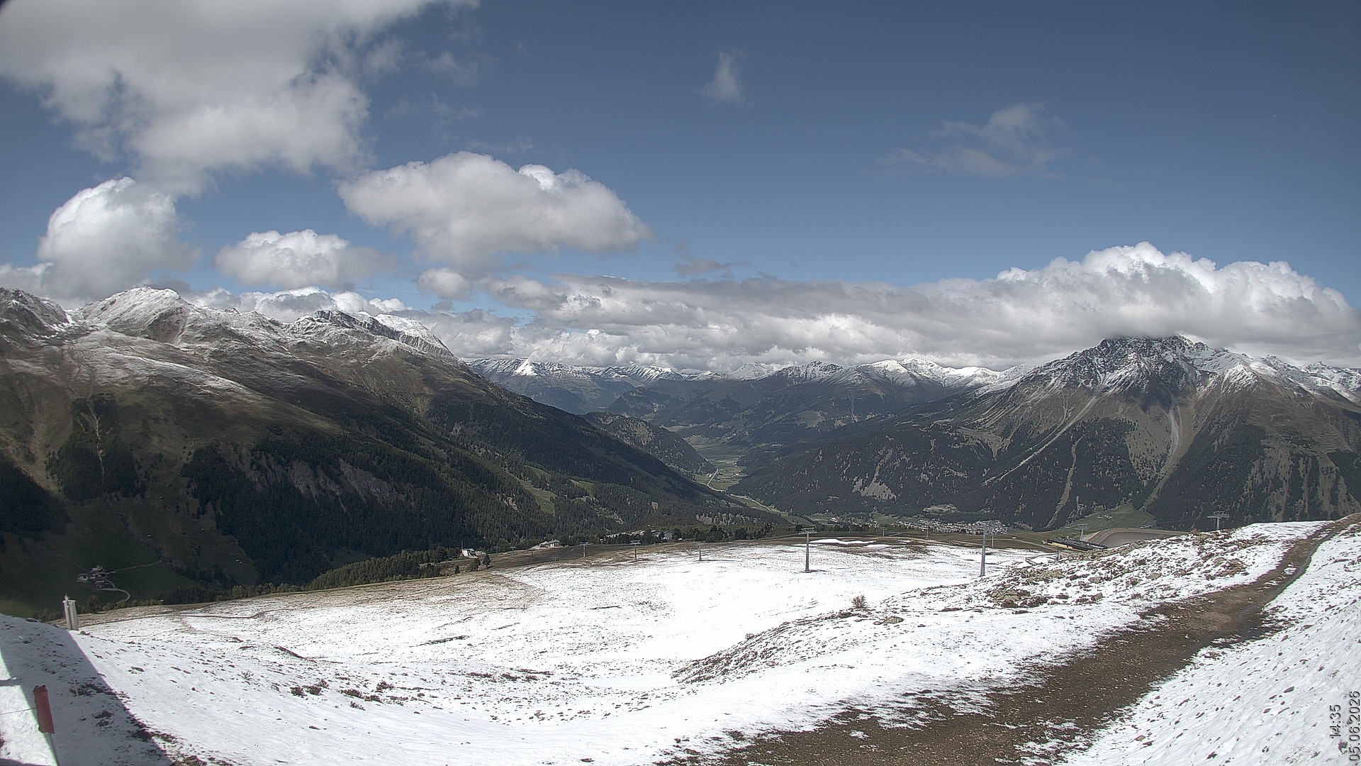 Archiv Foto Webcam Blick vom Rojen - Vinschgau