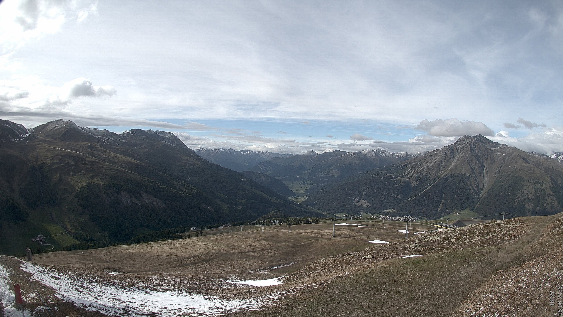 Archiv Foto Webcam Blick vom Rojen - Vinschgau