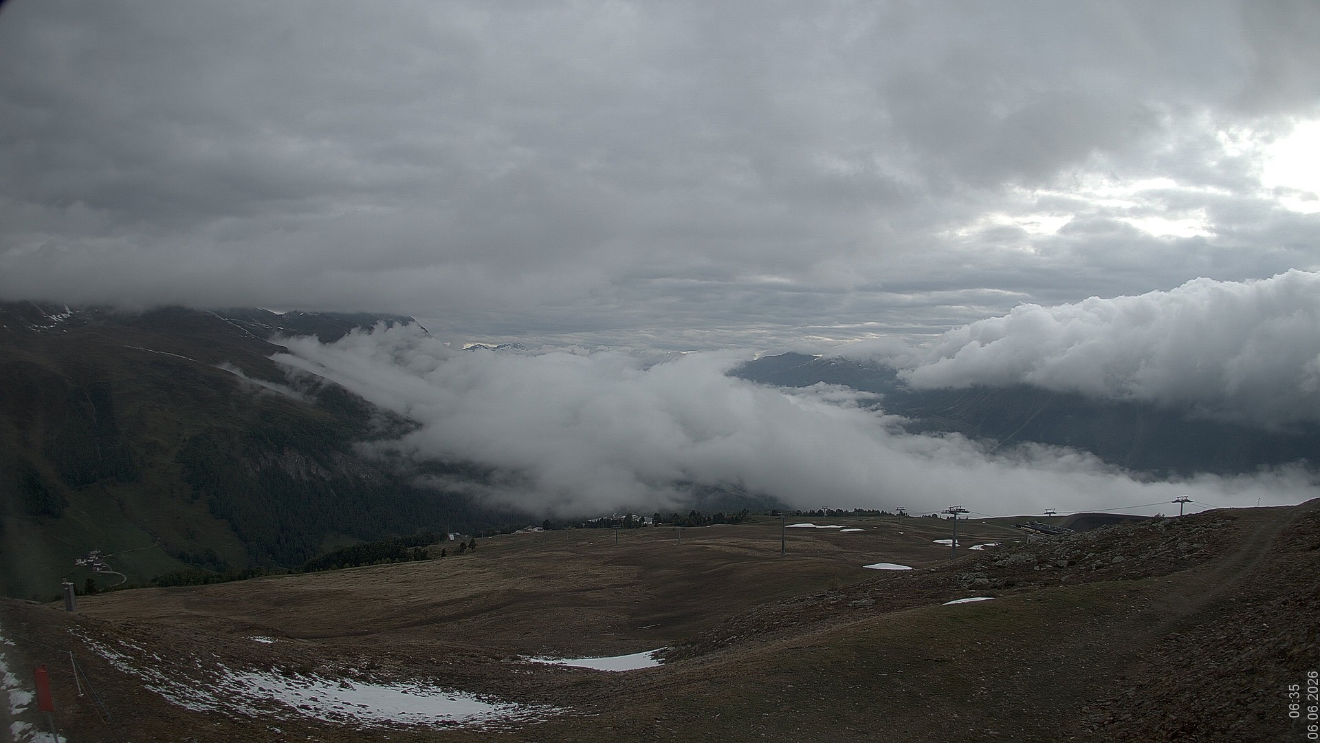 Archiv Foto Webcam Blick vom Rojen - Vinschgau