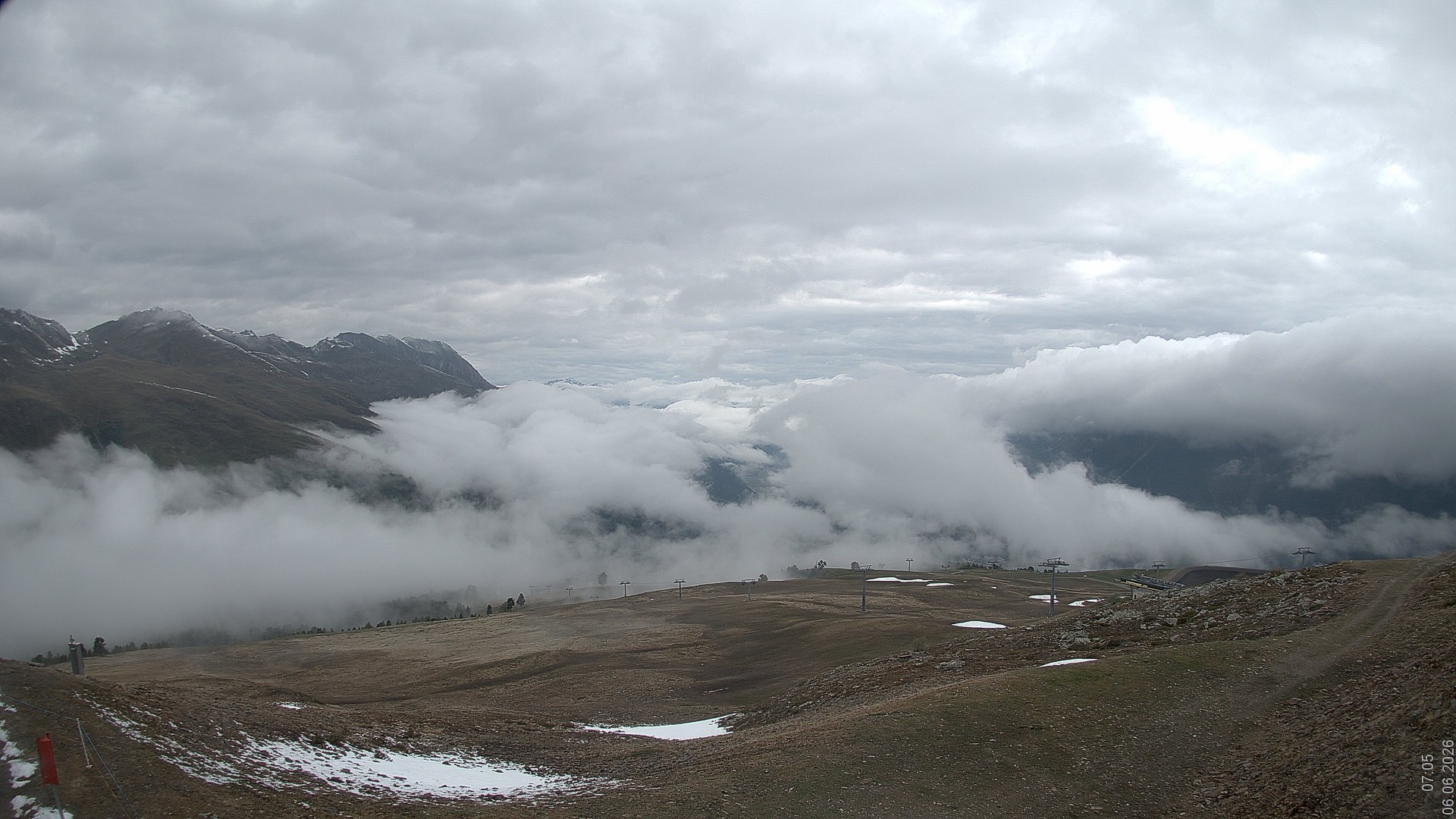 Archiv Foto Webcam Blick vom Rojen - Vinschgau