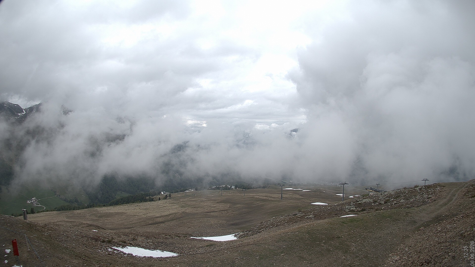 Archiv Foto Webcam Blick vom Rojen - Vinschgau