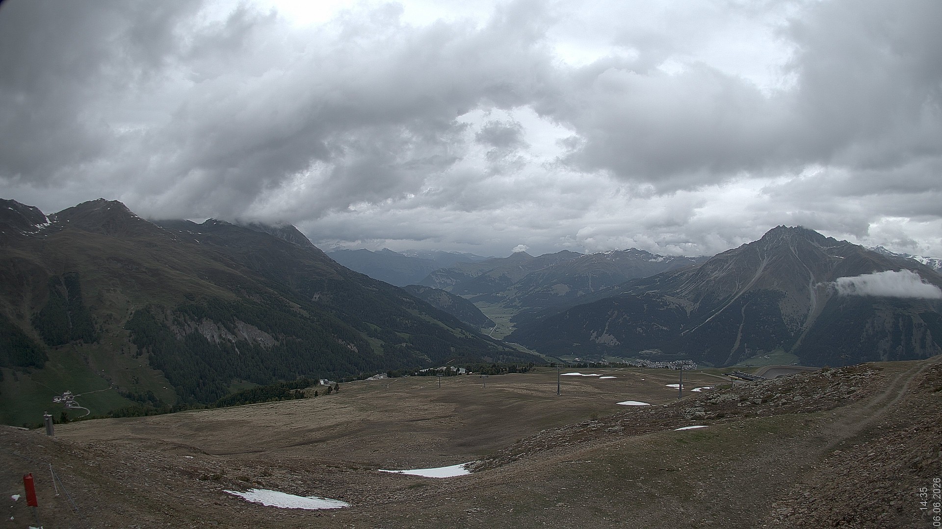 Archiv Foto Webcam Blick vom Rojen - Vinschgau