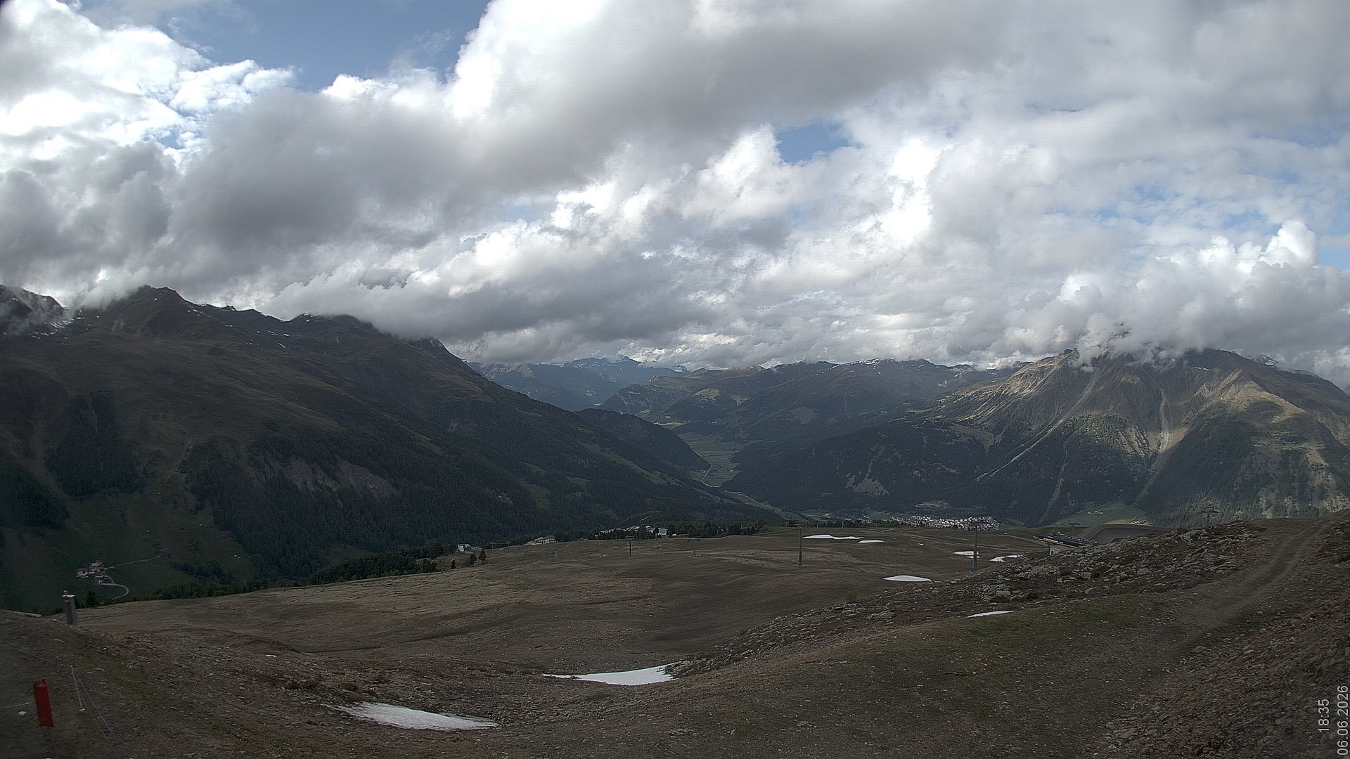 Archiv Foto Webcam Blick vom Rojen - Vinschgau
