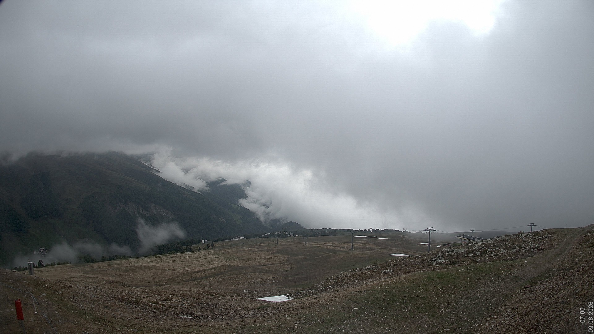 Archiv Foto Webcam Blick vom Rojen - Vinschgau