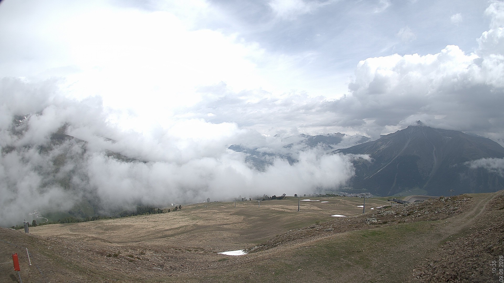 Archiv Foto Webcam Blick vom Rojen - Vinschgau
