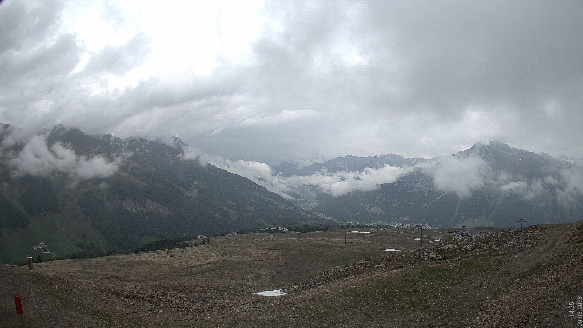 Archiv Foto Webcam Blick vom Rojen - Vinschgau
