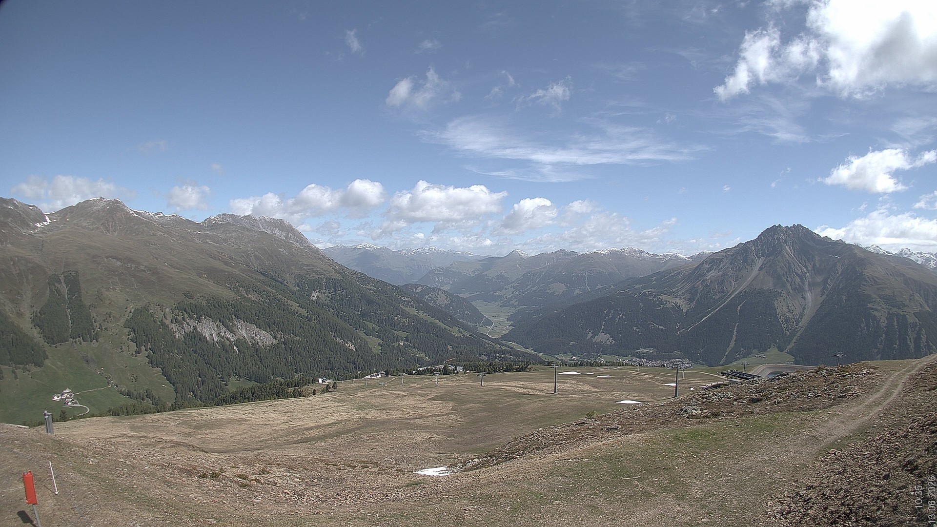Archived image Webcam View Rojen Mountain, Vinschgau