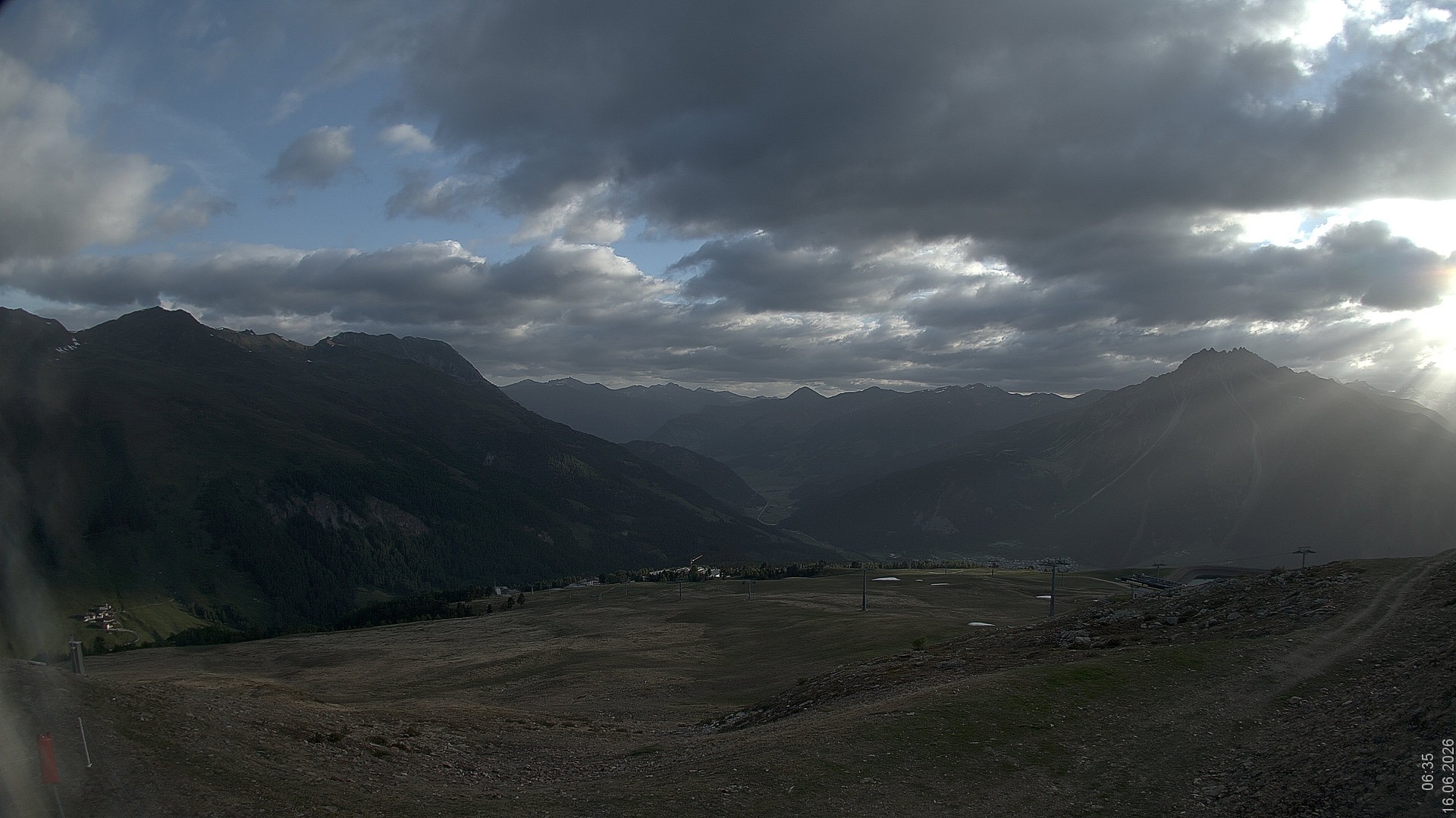 Archiv Foto Webcam Blick vom Rojen - Vinschgau