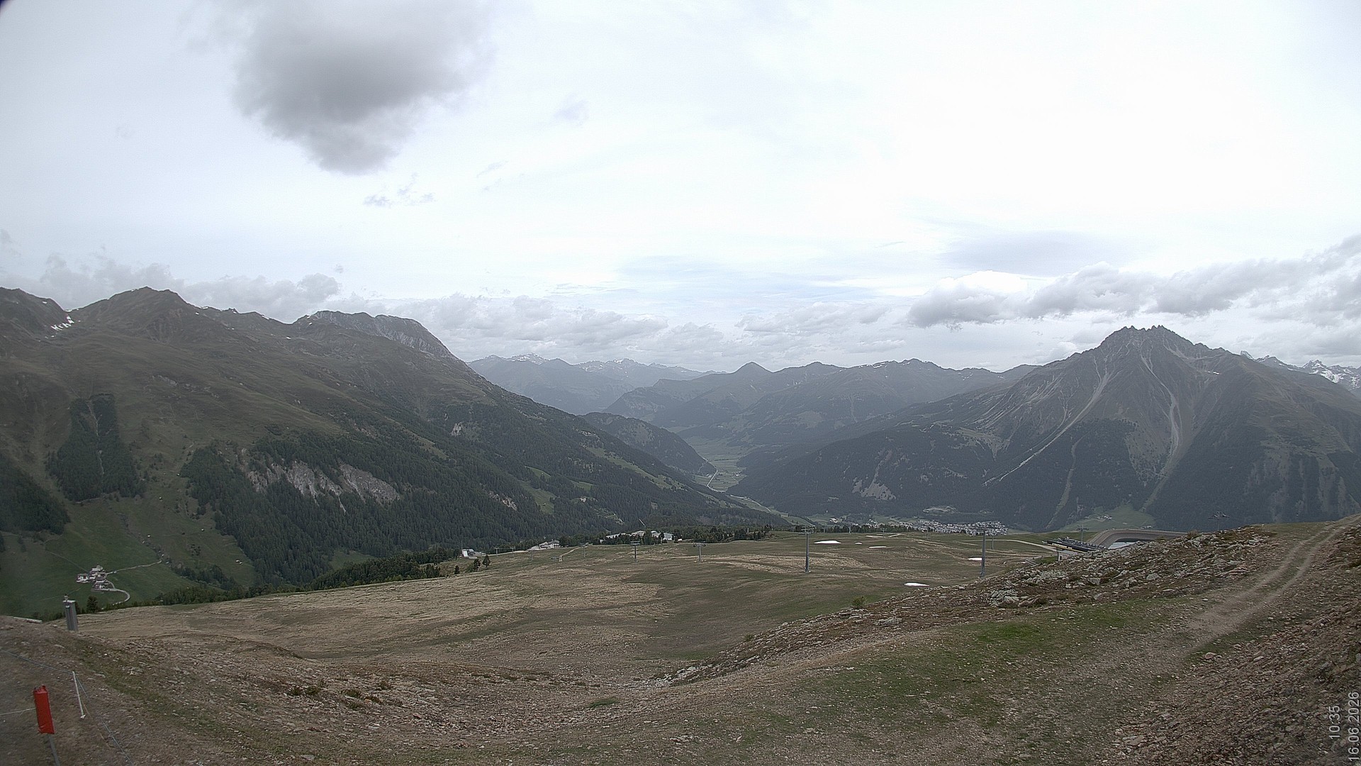 Archiv Foto Webcam Blick vom Rojen - Vinschgau