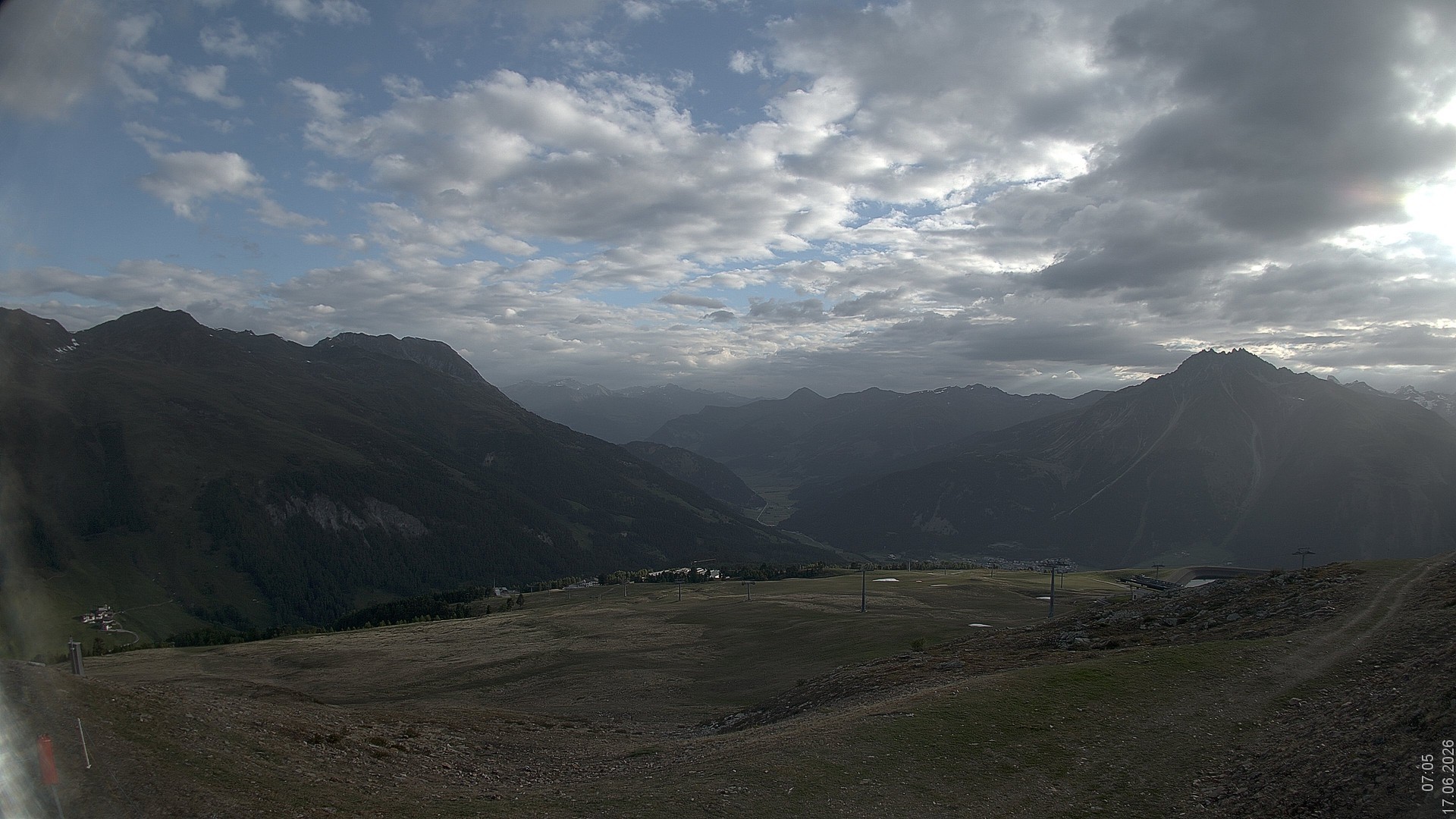 Archiv Foto Webcam Blick vom Rojen - Vinschgau