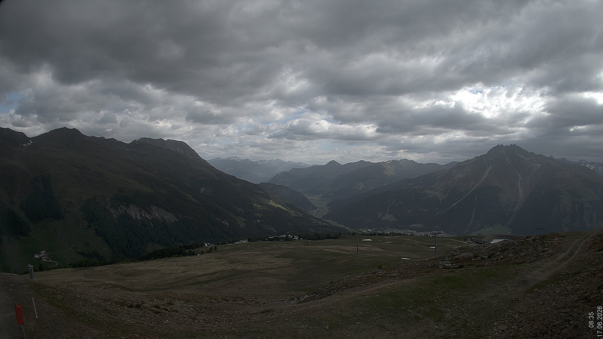 Archiv Foto Webcam Blick vom Rojen - Vinschgau