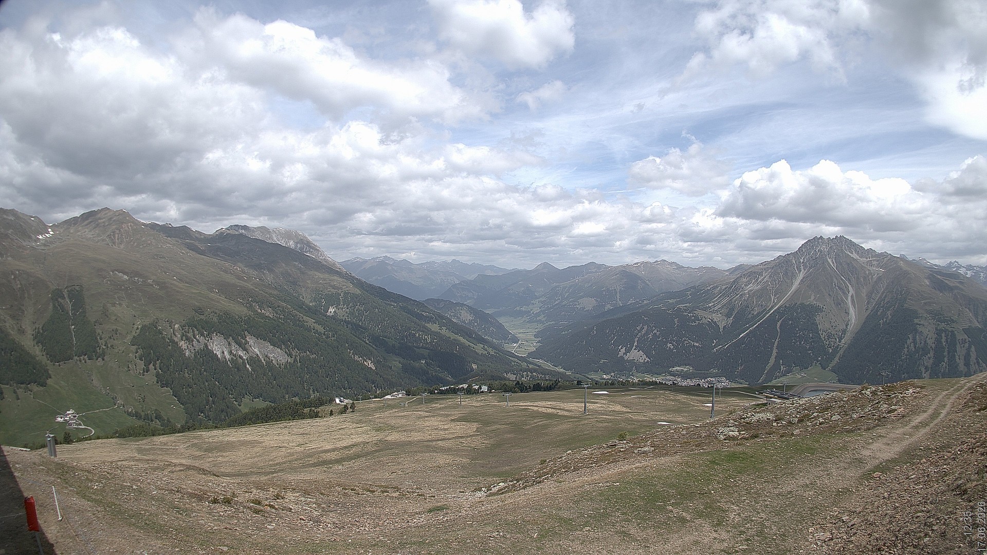 Archiv Foto Webcam Blick vom Rojen - Vinschgau