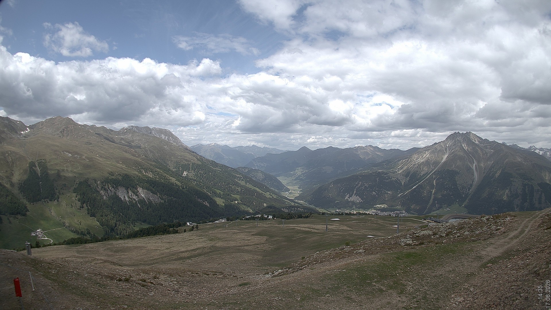 Archiv Foto Webcam Blick vom Rojen - Vinschgau
