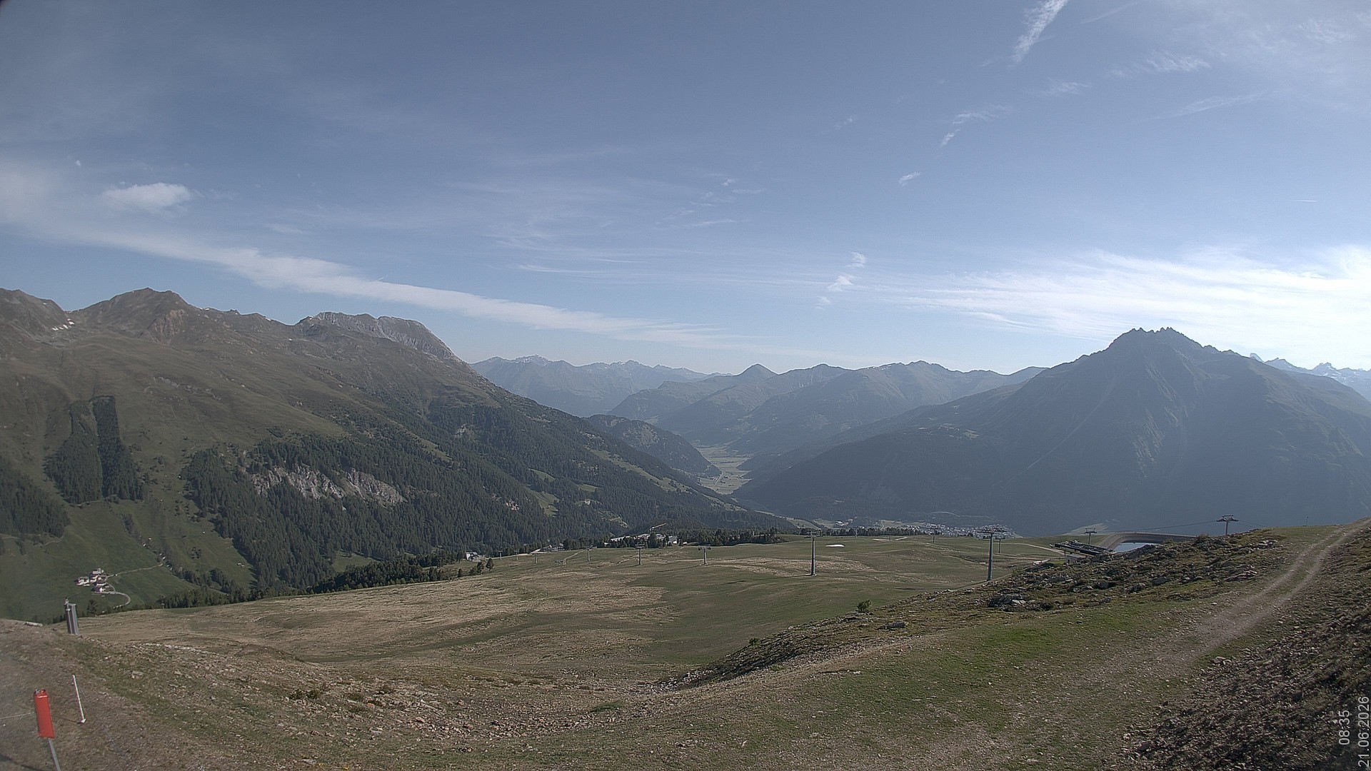 Archived image Webcam View Rojen Mountain, Vinschgau