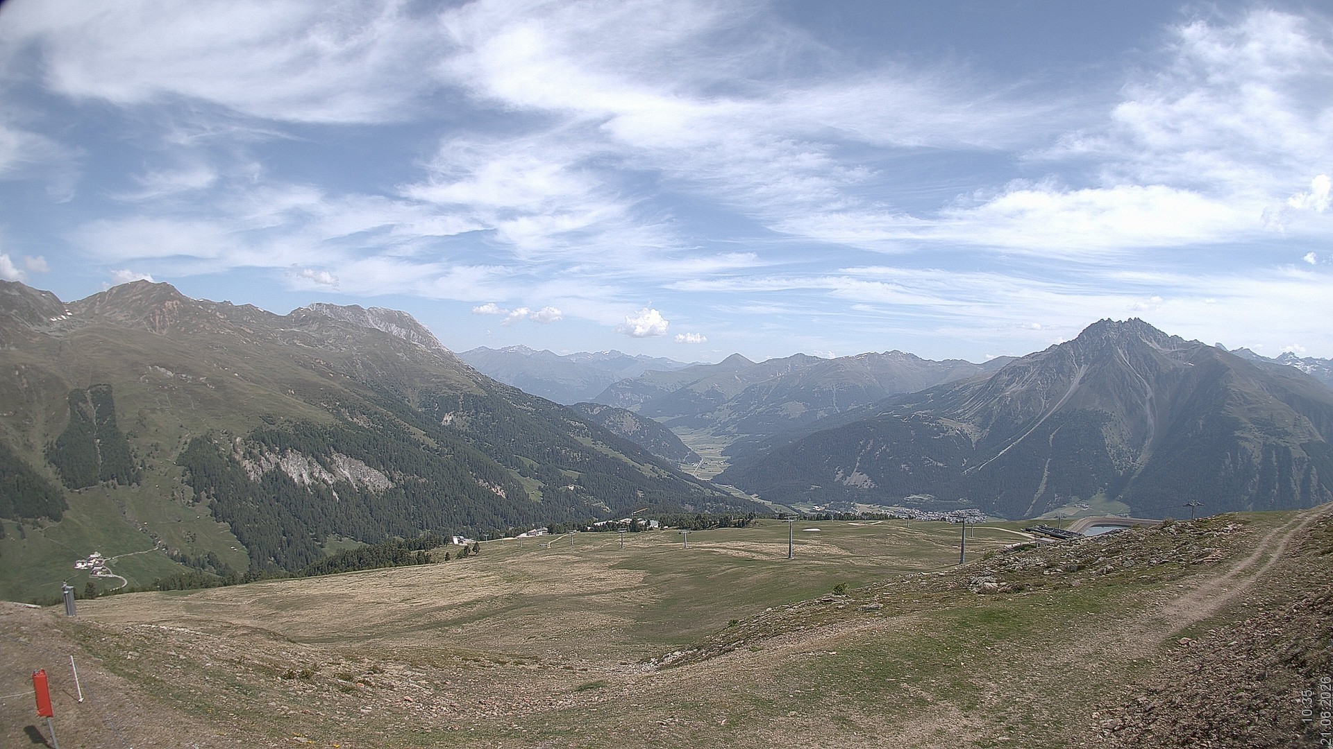 Archived image Webcam View Rojen Mountain, Vinschgau