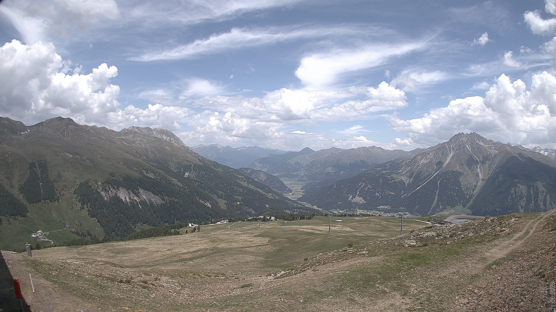 Archived image Webcam View Rojen Mountain, Vinschgau