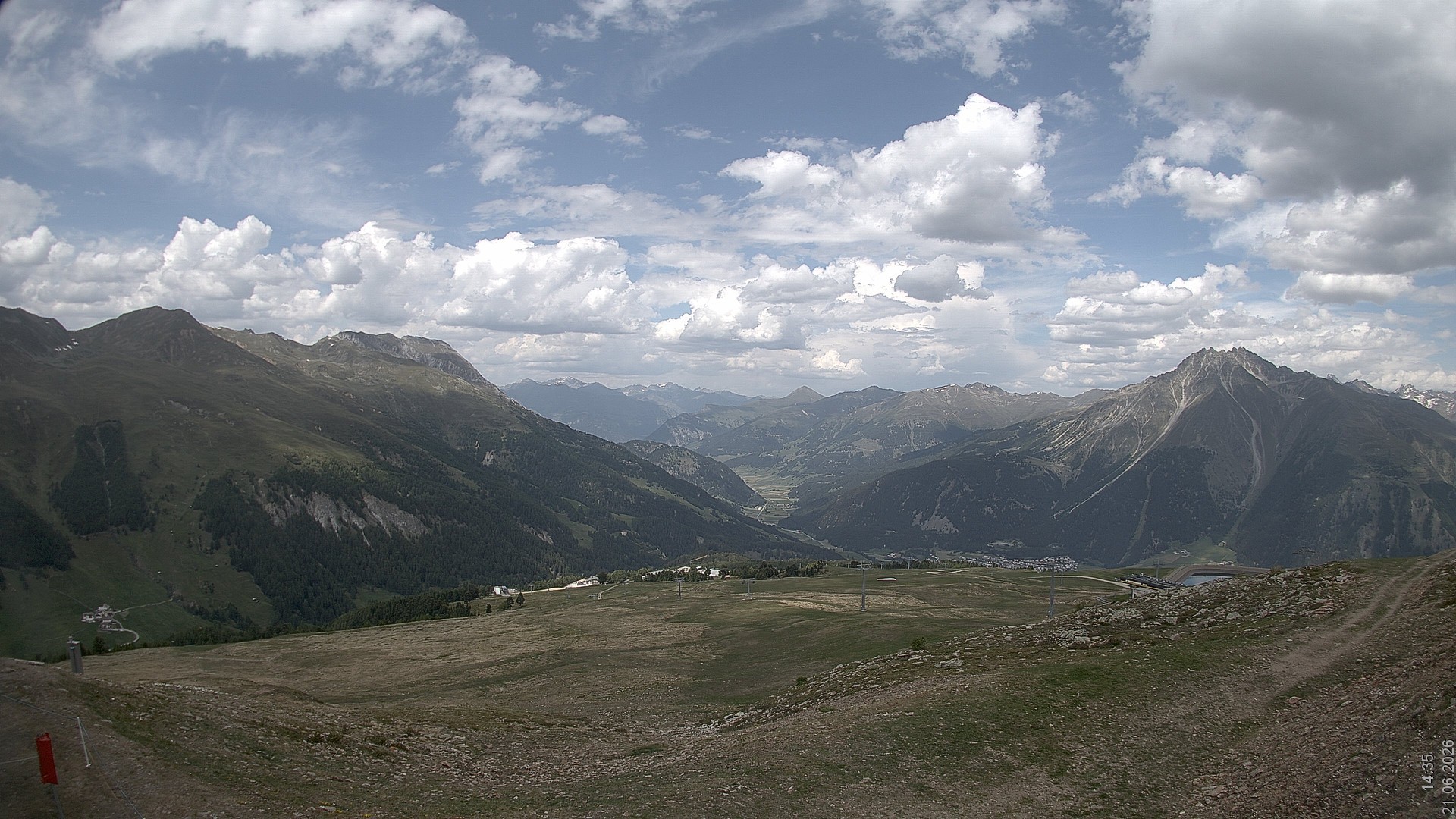 Archived image Webcam View Rojen Mountain, Vinschgau